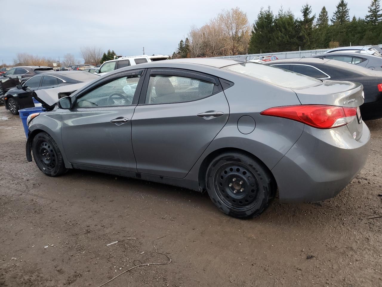 2013 Hyundai Elantra Gray vin: 5NPDH4AE5DH362765