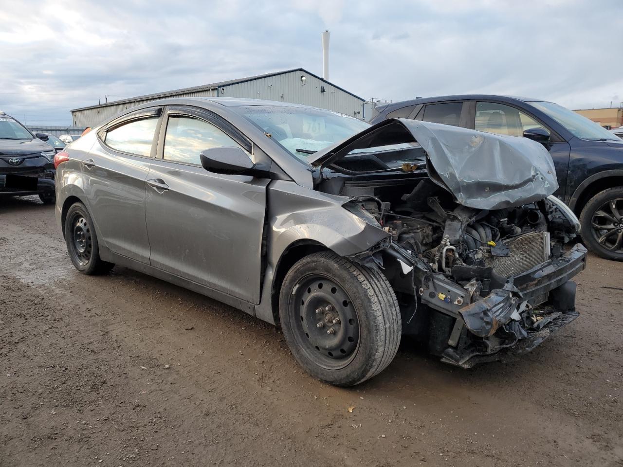 2013 Hyundai Elantra Gray vin: 5NPDH4AE5DH362765