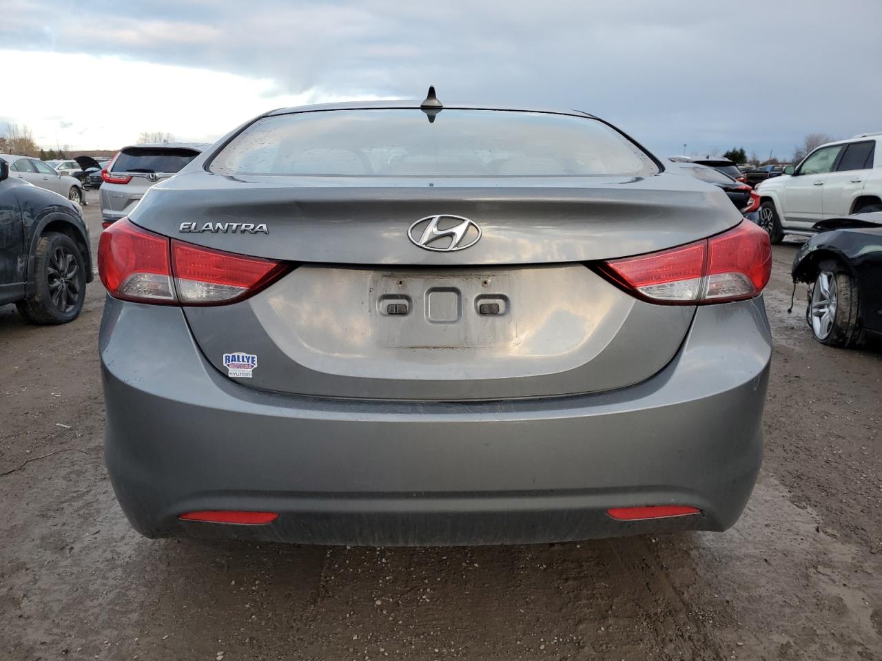 2013 Hyundai Elantra Gray vin: 5NPDH4AE5DH362765
