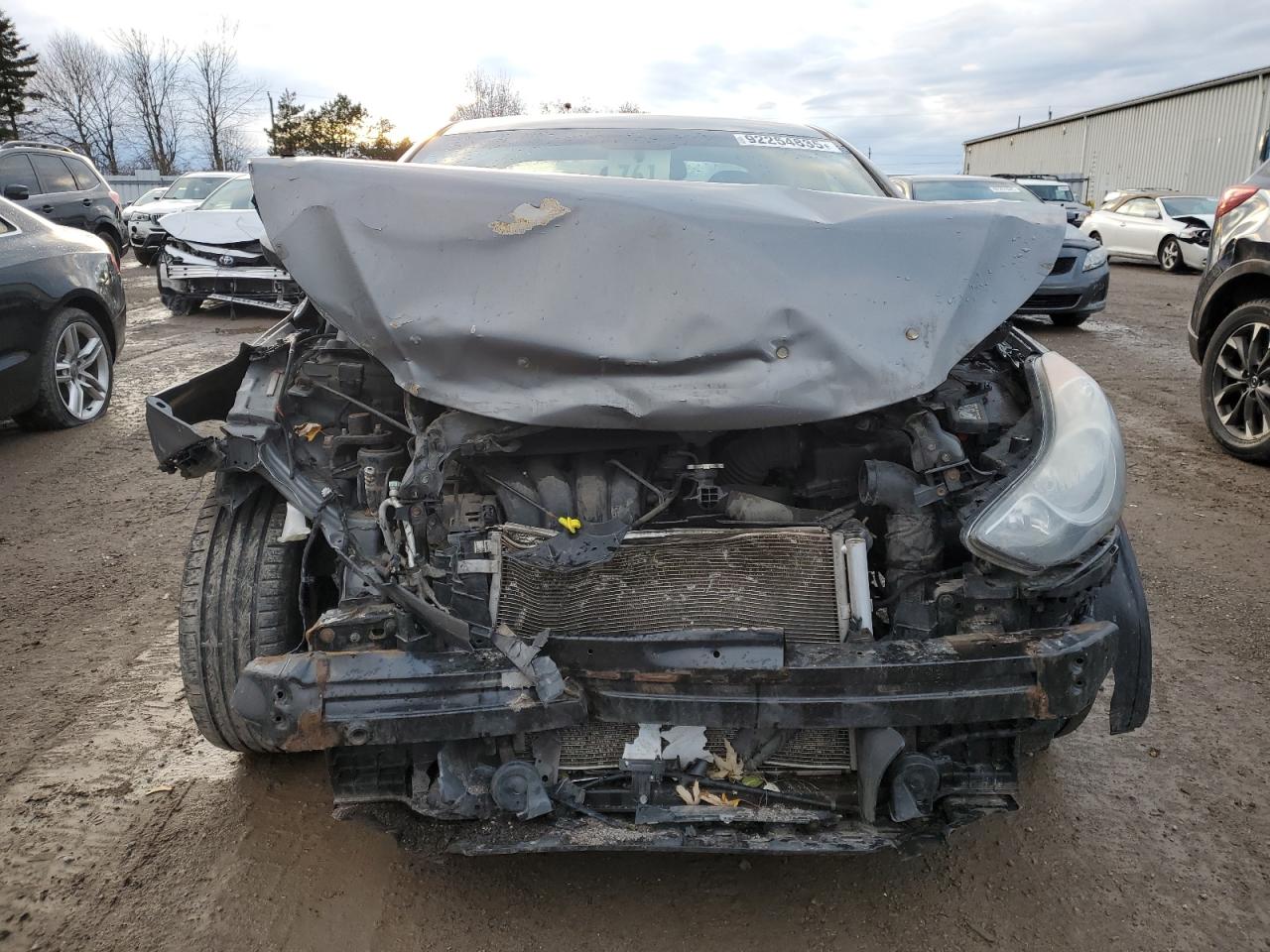 2013 Hyundai Elantra Gray vin: 5NPDH4AE5DH362765
