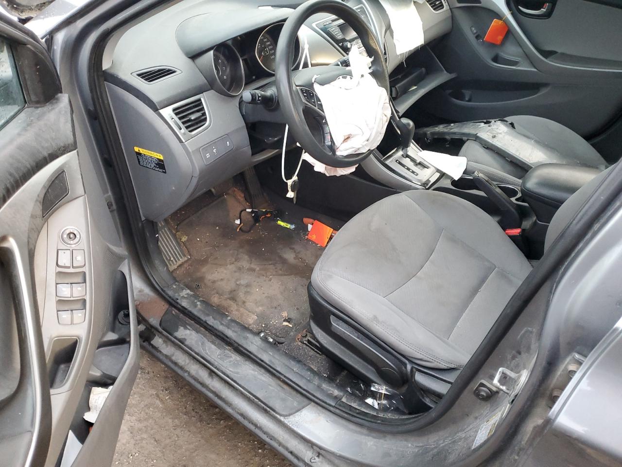 2013 Hyundai Elantra Gray vin: 5NPDH4AE5DH362765