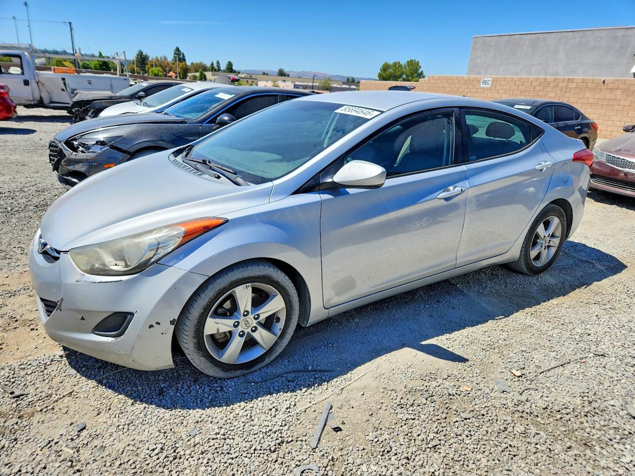 2013 Hyundai Elantra Gls Silver vin: 5NPDH4AE5DH366069