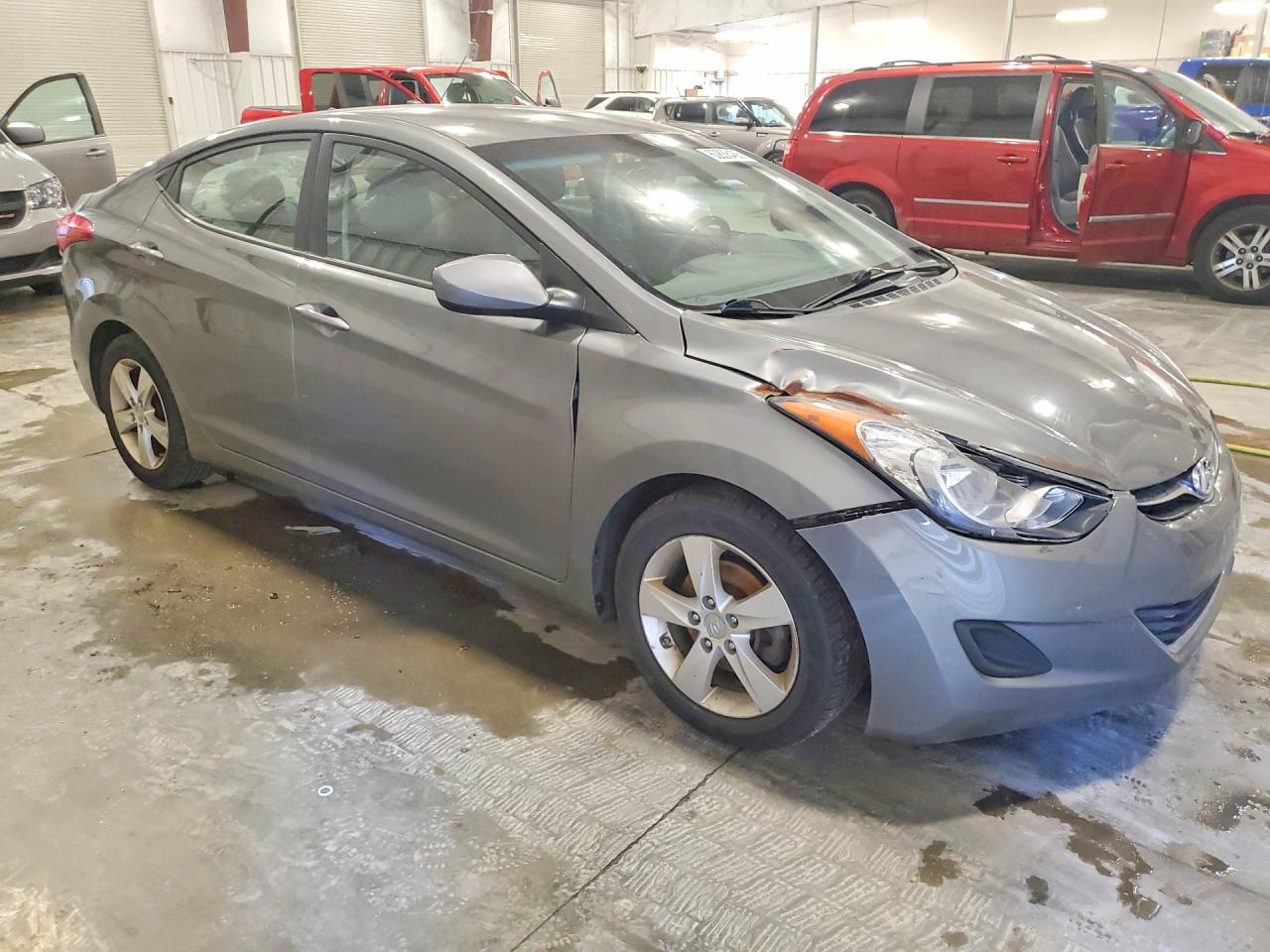 2013 Hyundai Elantra Gls Gray vin: 5NPDH4AE5DH368601