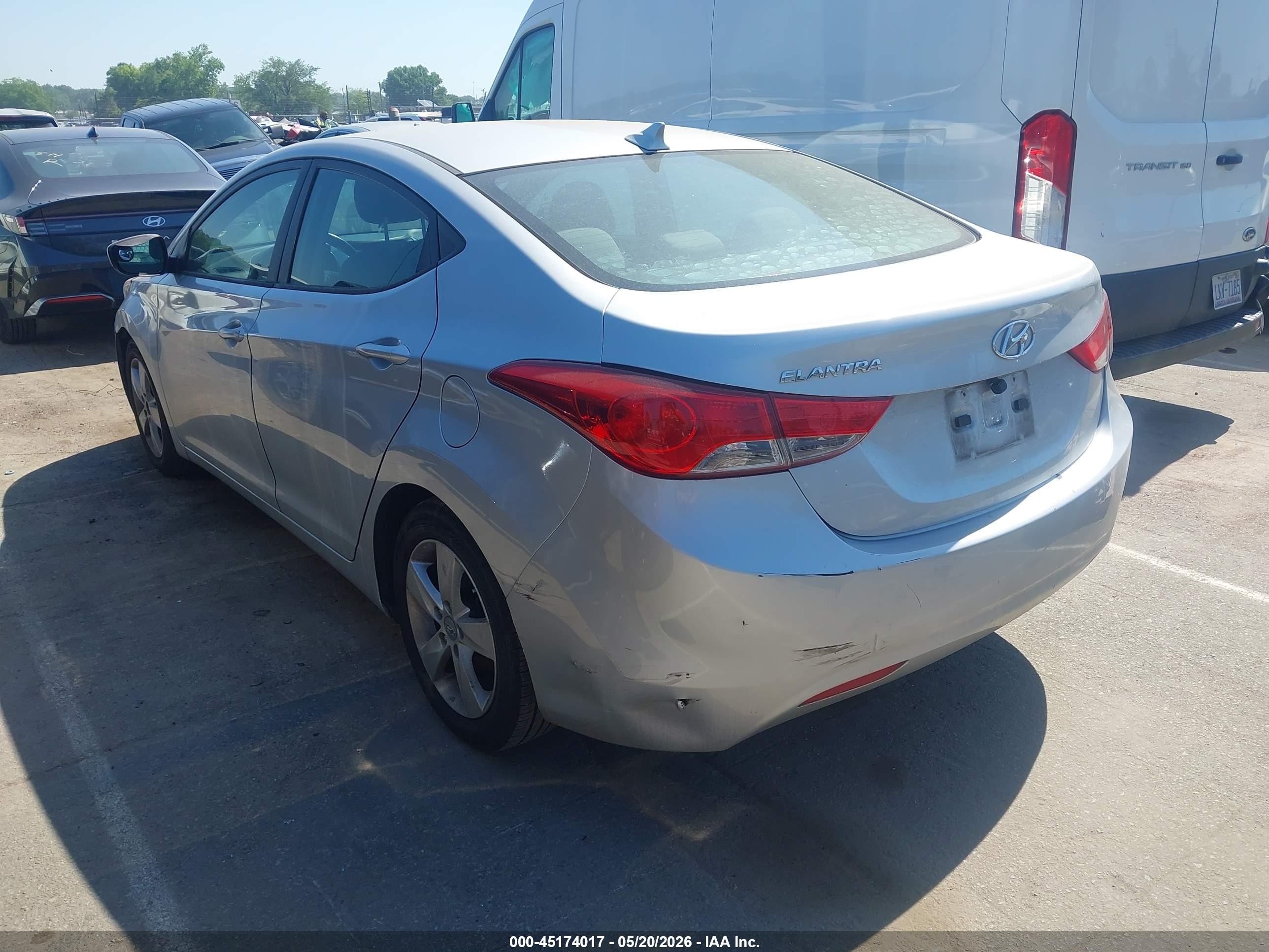 2013 Hyundai Elantra Gls Серебряный vin: 5NPDH4AE5DH371966