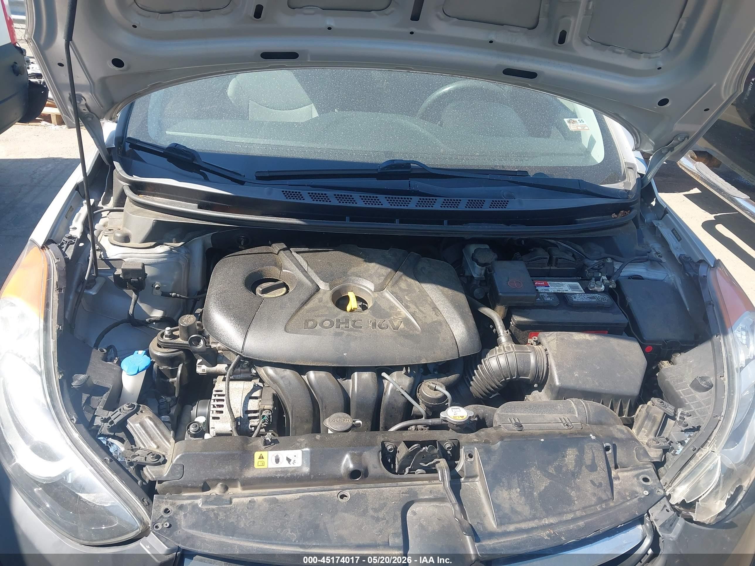 2013 Hyundai Elantra Gls Серебряный vin: 5NPDH4AE5DH371966