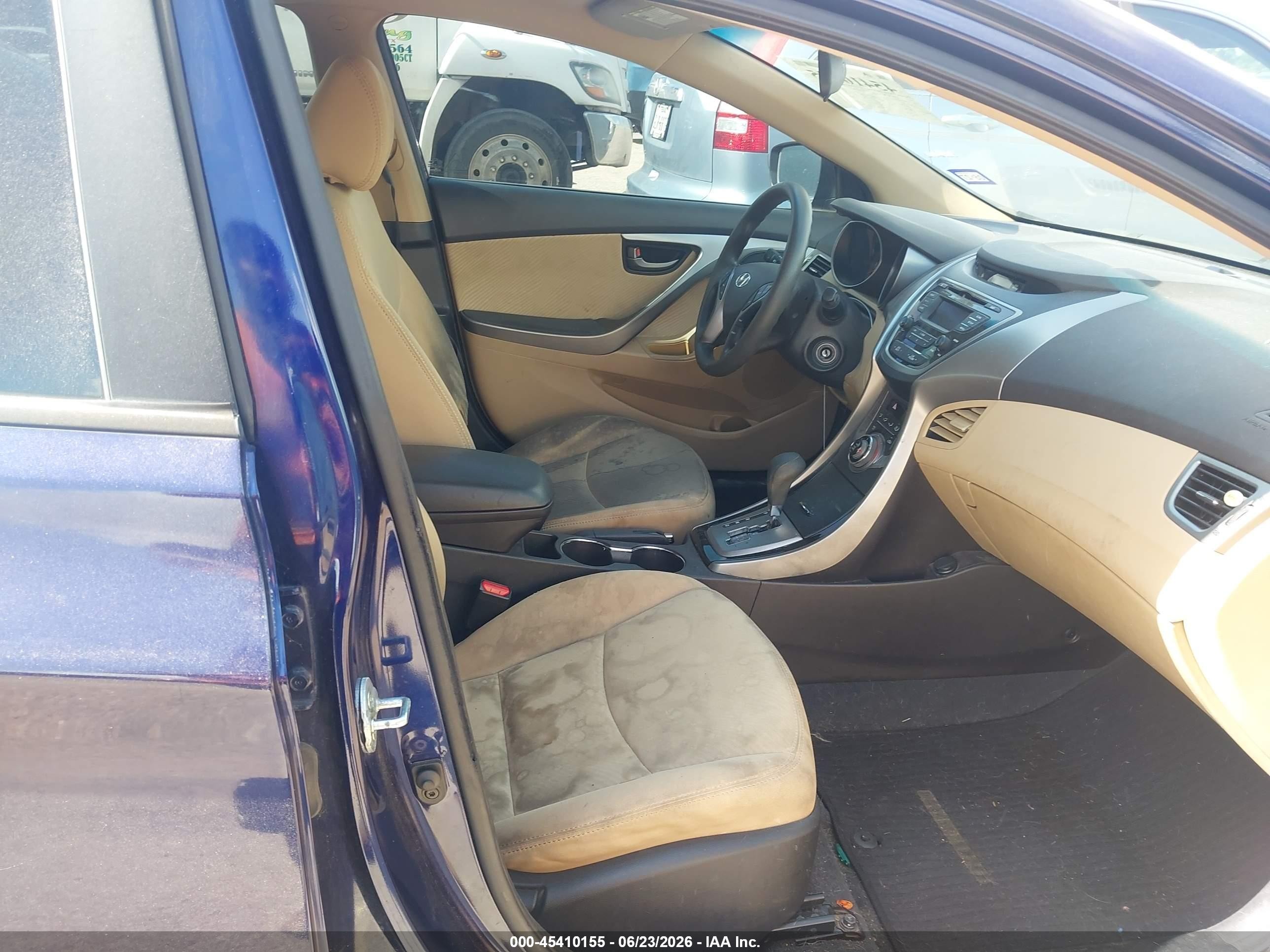 2013 Hyundai Elantra Gls Blue vin: 5NPDH4AE5DH372504