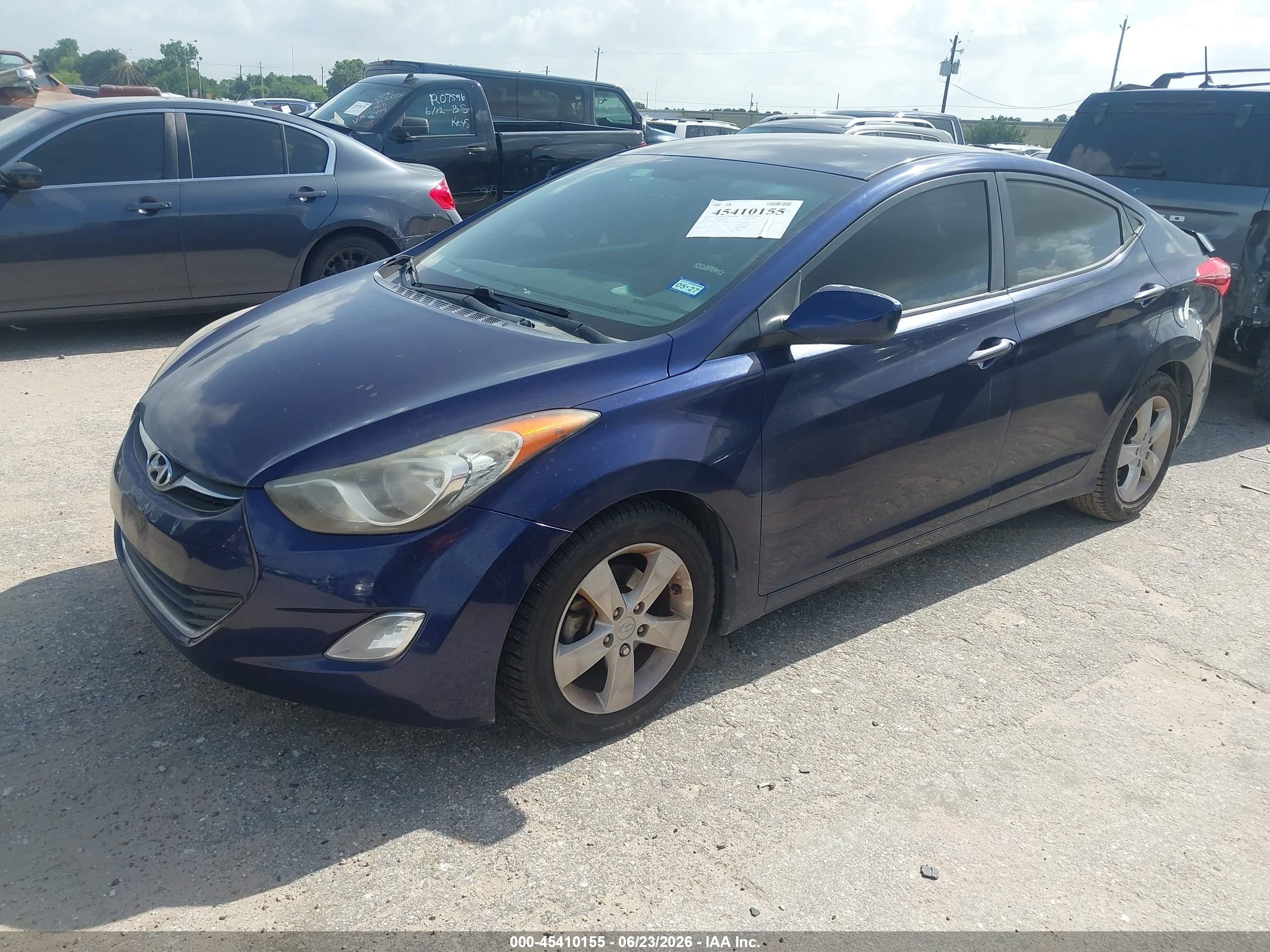 2013 Hyundai Elantra Gls Blue vin: 5NPDH4AE5DH372504