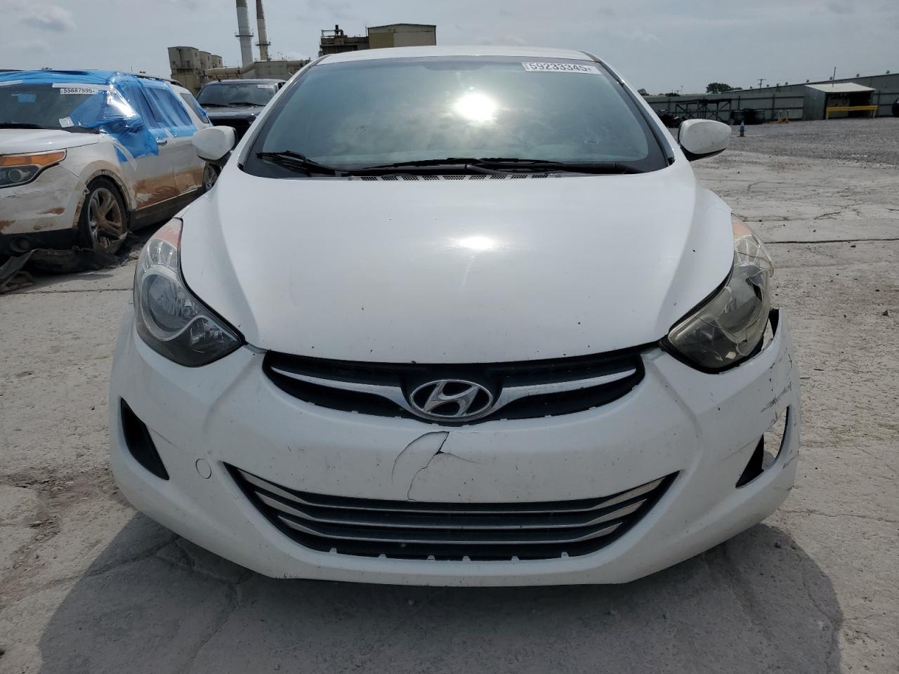 2013 Hyundai Elantra Gls White vin: 5NPDH4AE5DH373247
