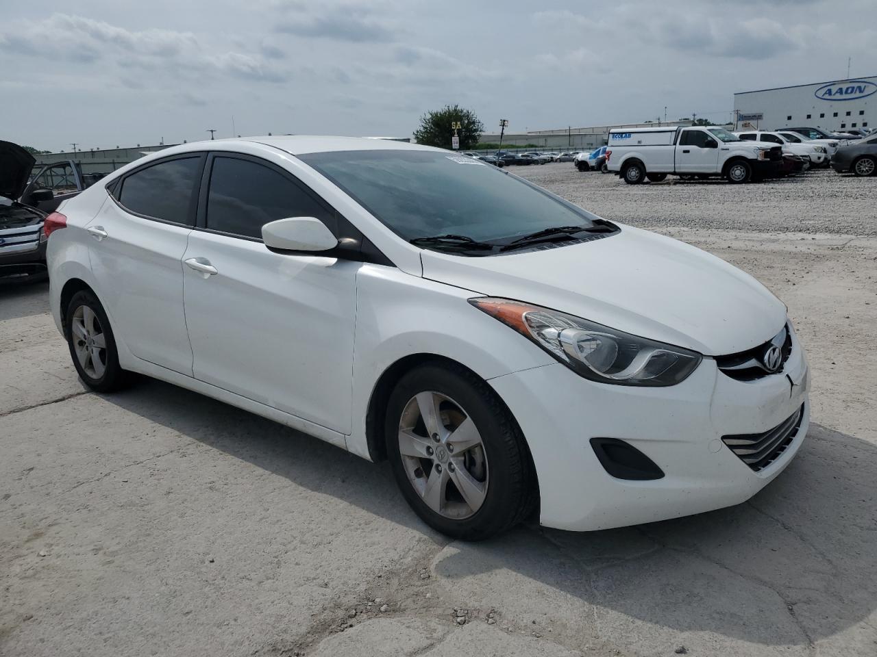 2013 Hyundai Elantra Gls White vin: 5NPDH4AE5DH373247