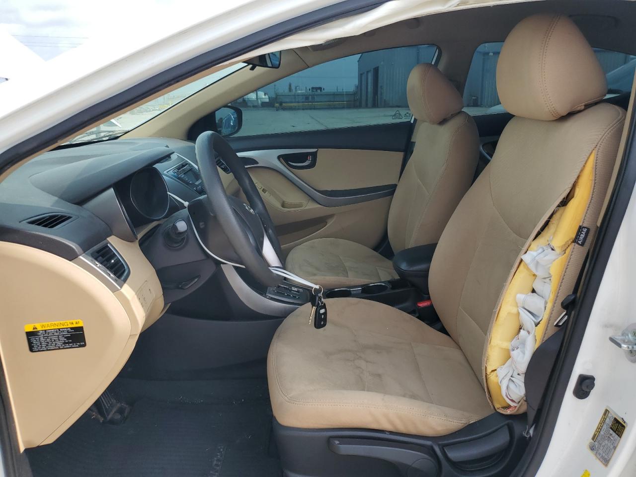 2013 Hyundai Elantra Gls White vin: 5NPDH4AE5DH373247