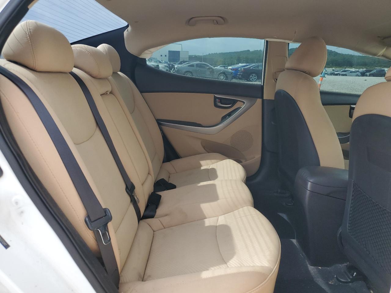 2013 Hyundai Elantra Gls White vin: 5NPDH4AE5DH373247