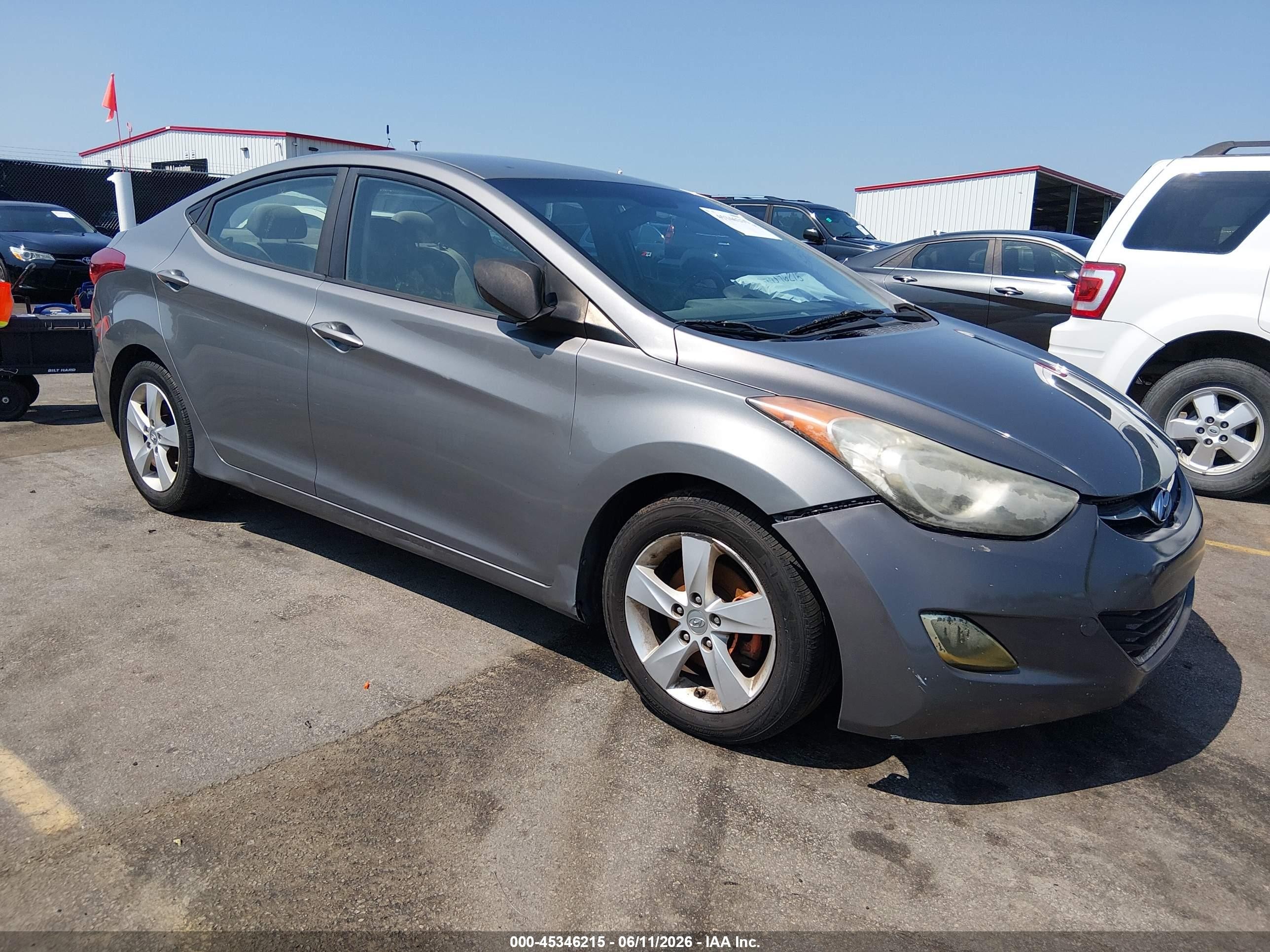2013 Hyundai Elantra Gls Серый vin: 5NPDH4AE5DH375953