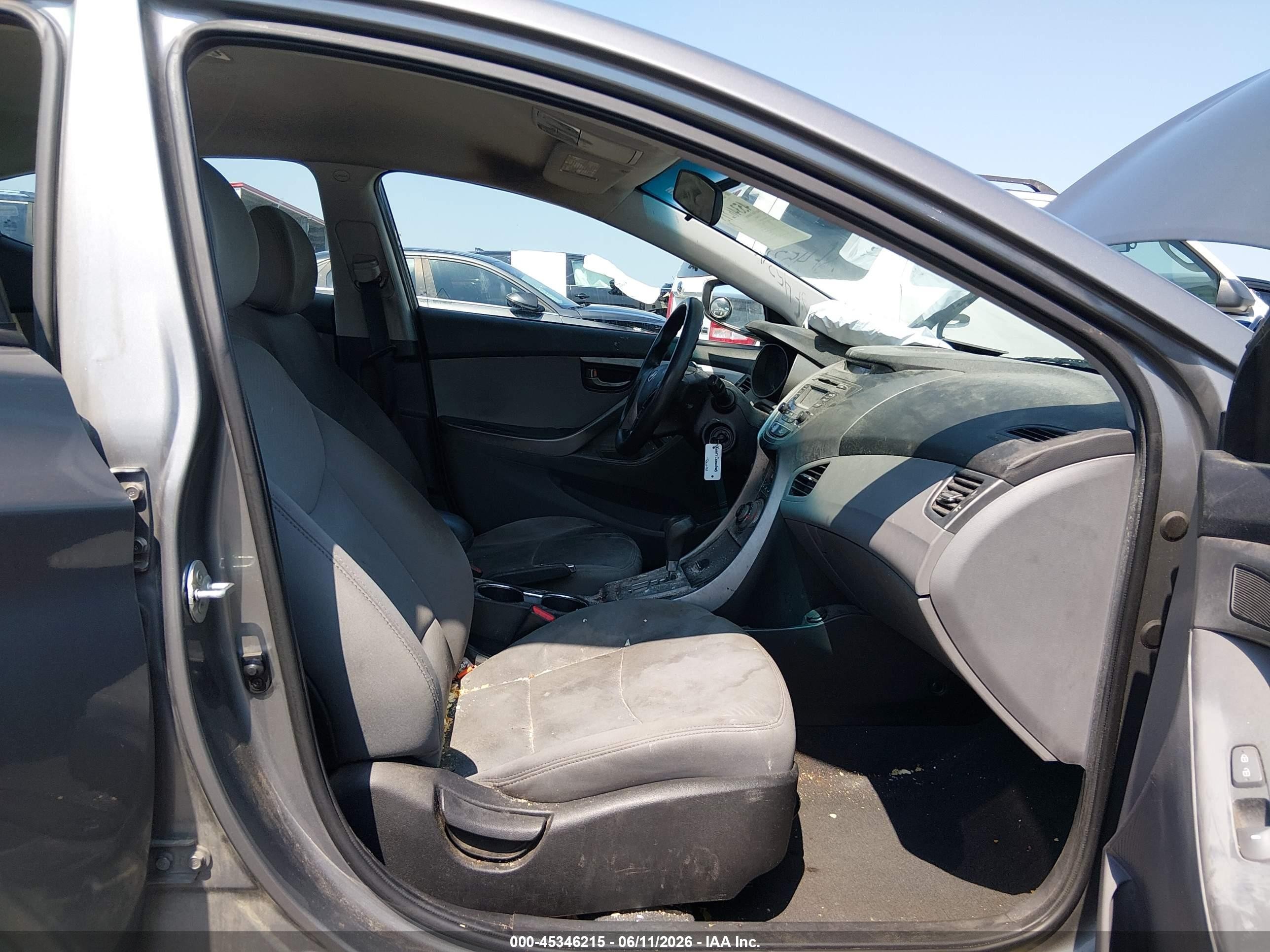 2013 Hyundai Elantra Gls Gray vin: 5NPDH4AE5DH375953
