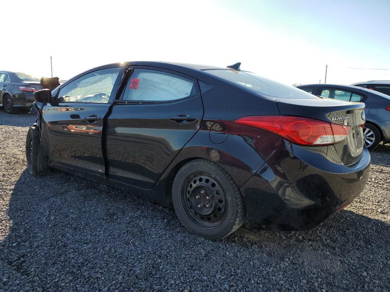 2013 Hyundai Elantra Gls Black vin: 5NPDH4AE5DH384992