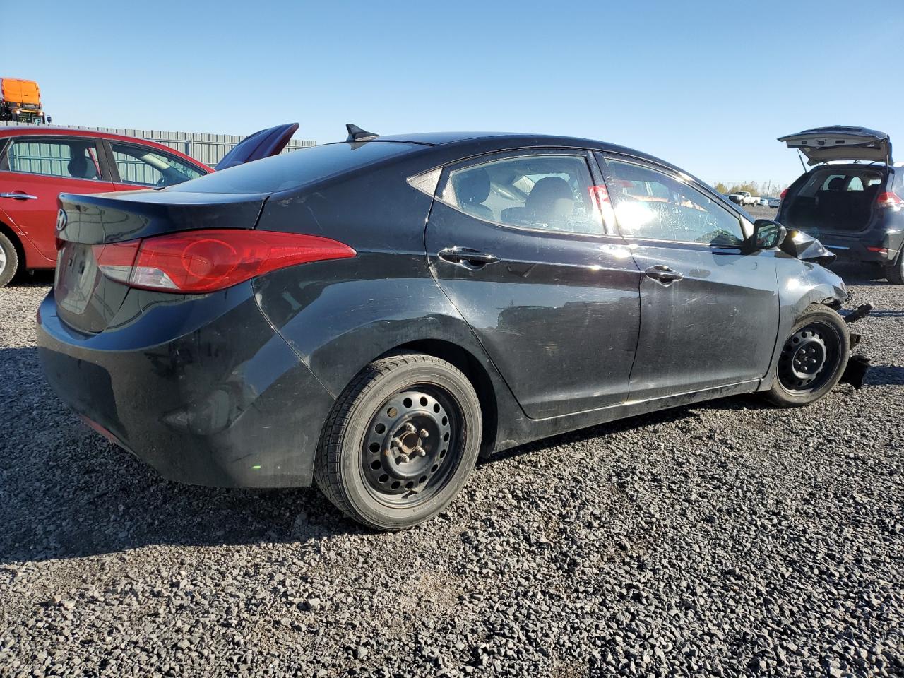 2013 Hyundai Elantra Gls Black vin: 5NPDH4AE5DH384992