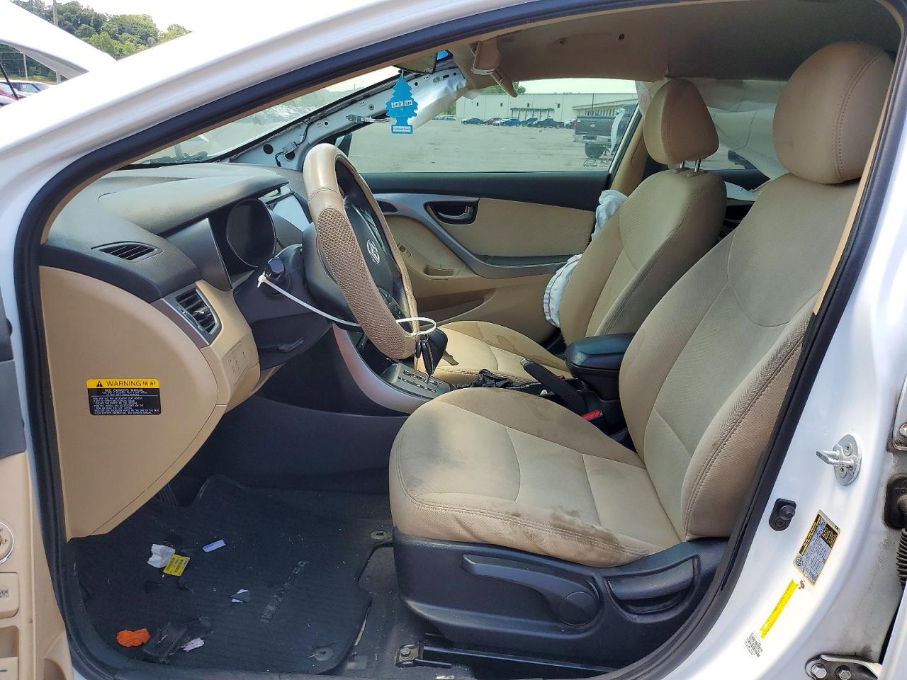 2013 Hyundai Elantra Белый vin: 5NPDH4AE5DH387388