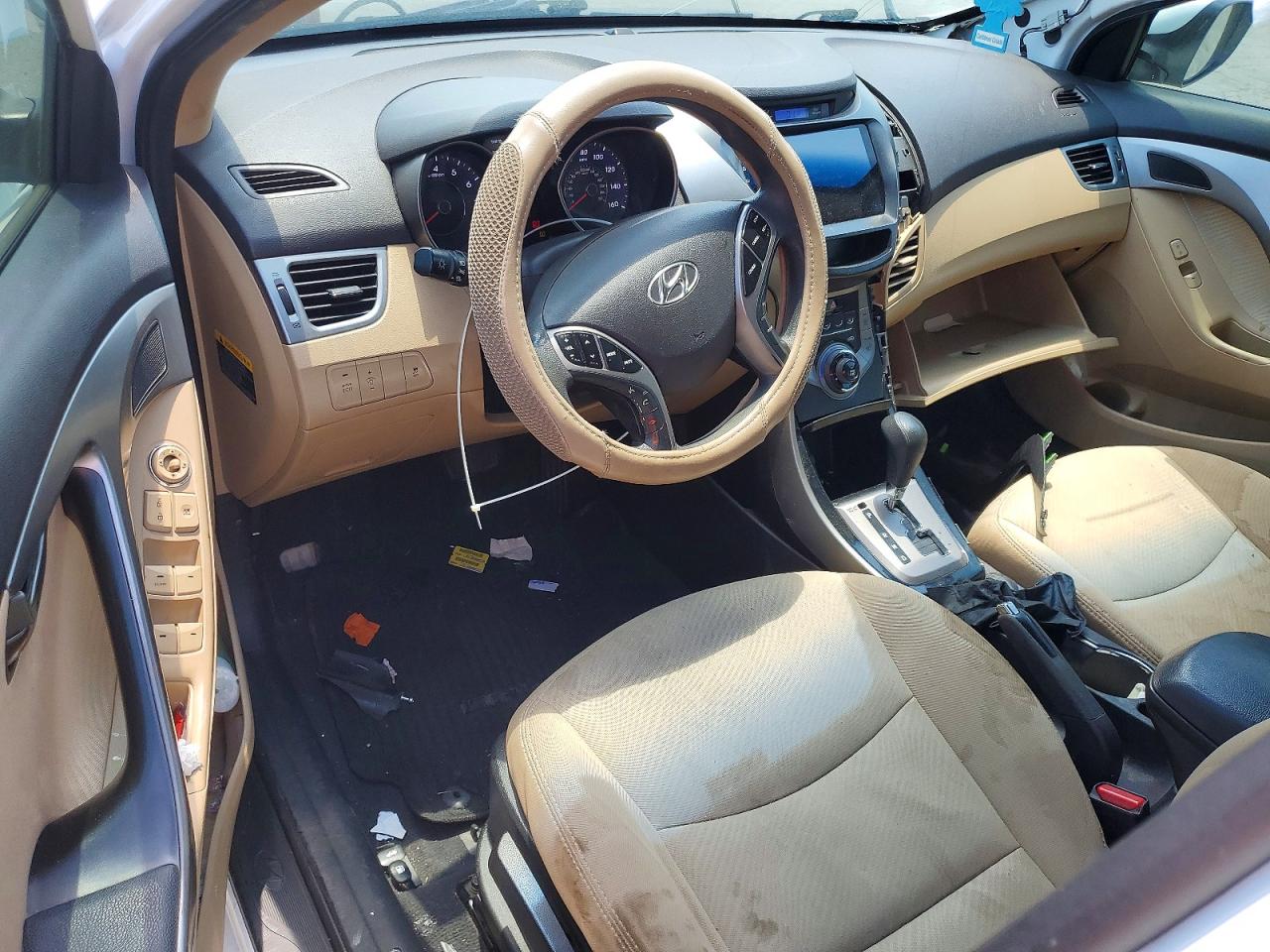 2013 Hyundai Elantra Белый vin: 5NPDH4AE5DH387388
