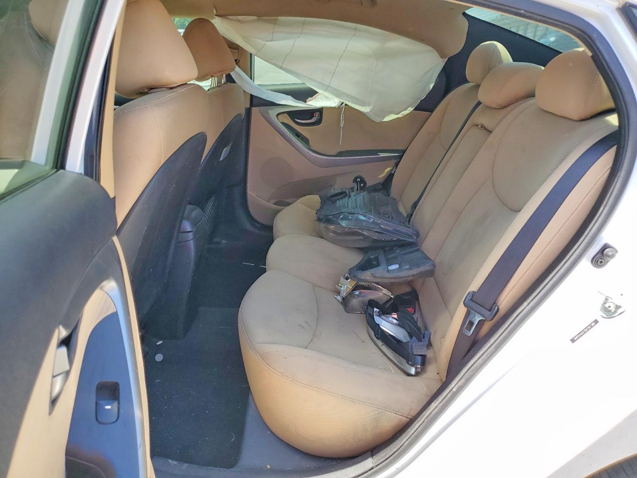 2013 Hyundai Elantra Белый vin: 5NPDH4AE5DH387388