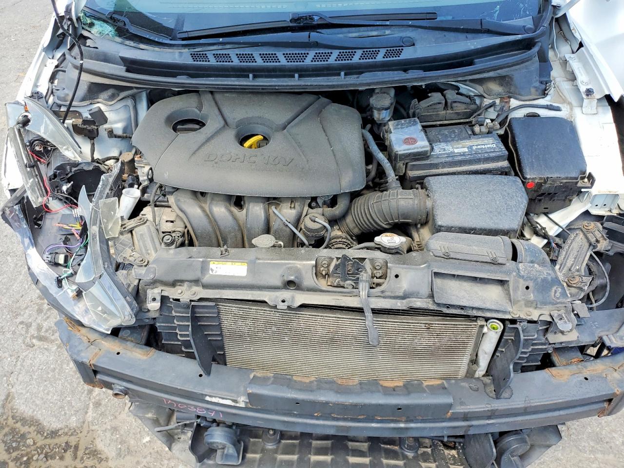 2013 Hyundai Elantra Белый vin: 5NPDH4AE5DH387388