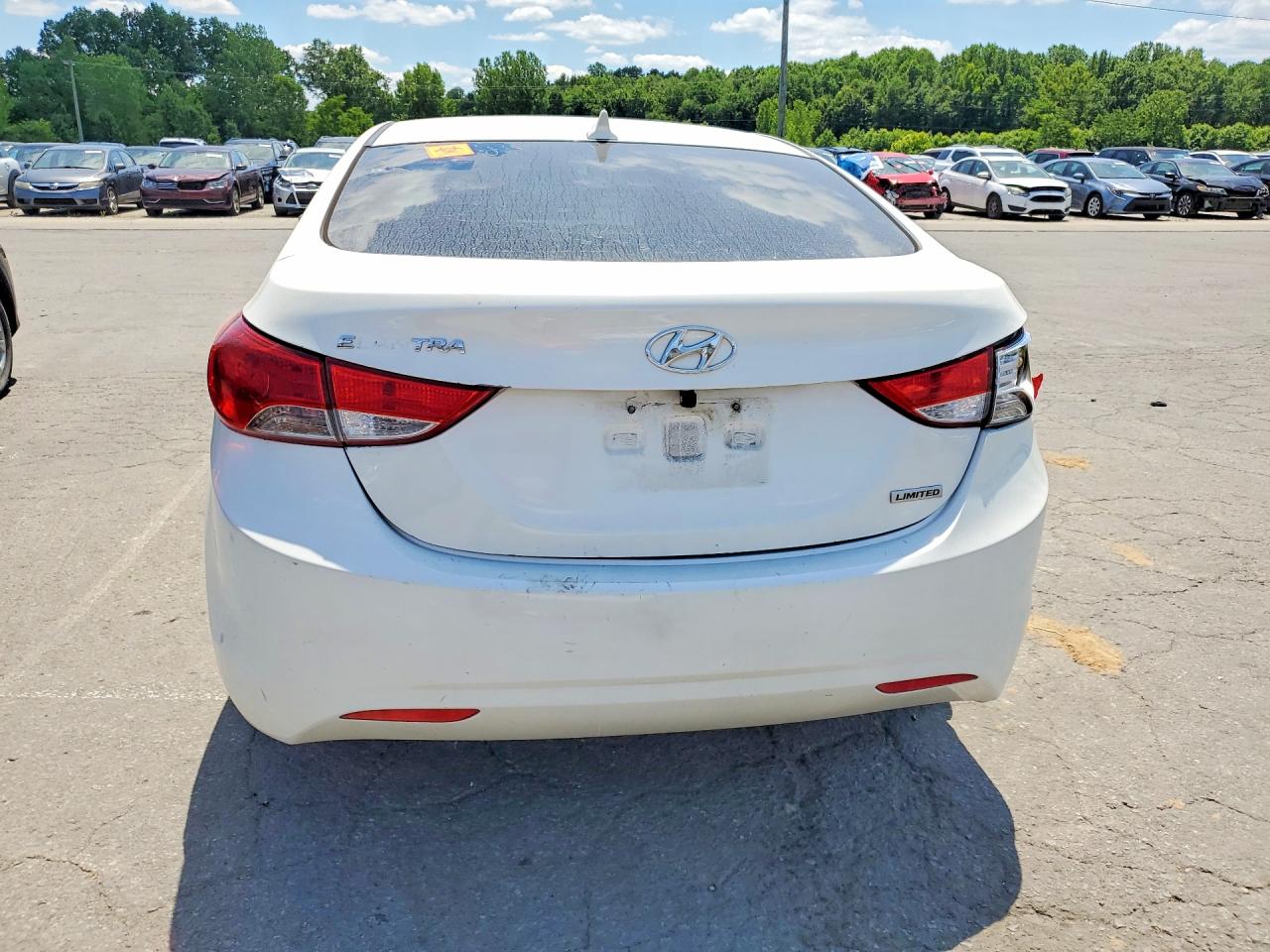 2013 Hyundai Elantra Белый vin: 5NPDH4AE5DH387388