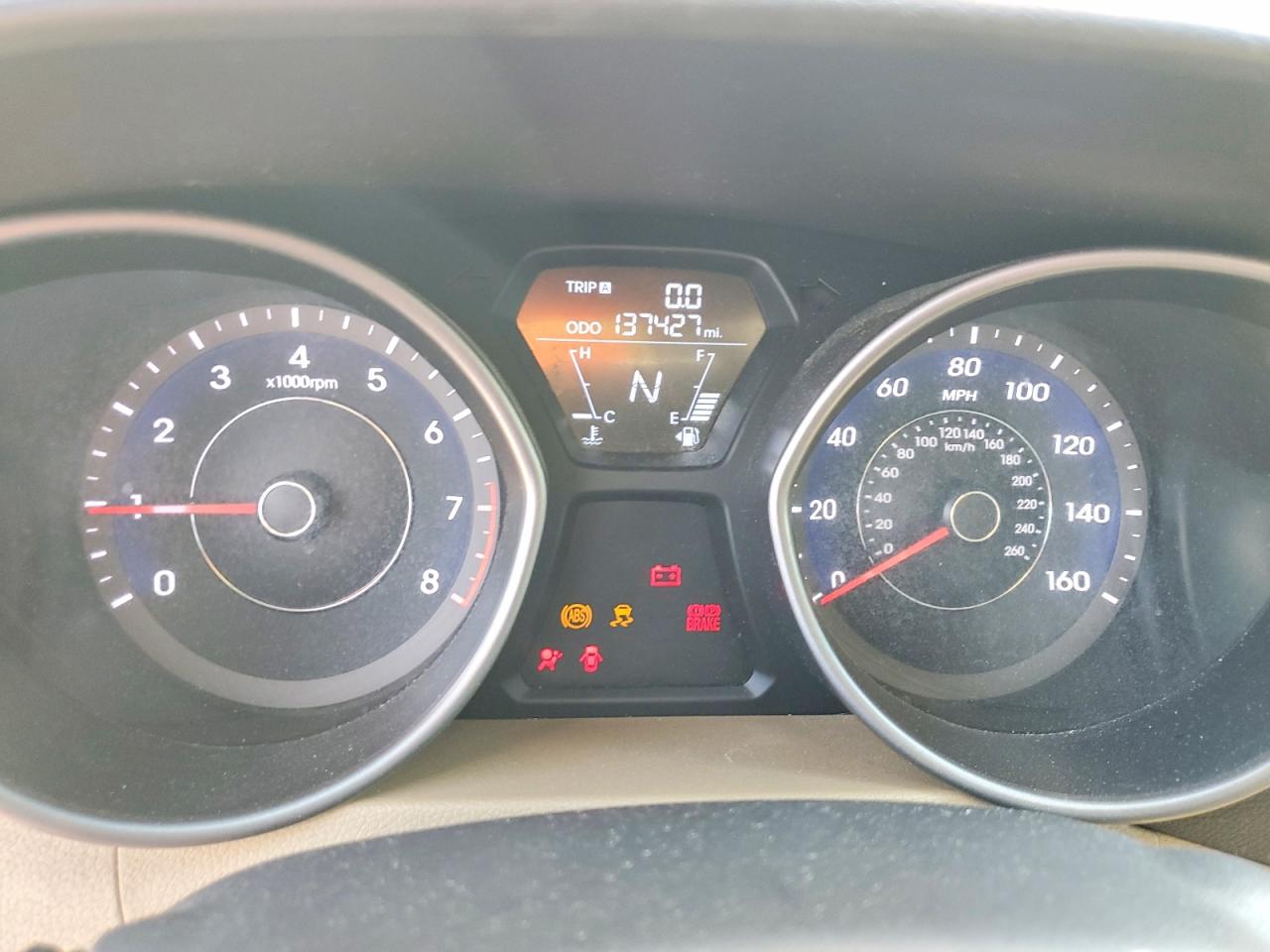 2013 Hyundai Elantra Белый vin: 5NPDH4AE5DH387388