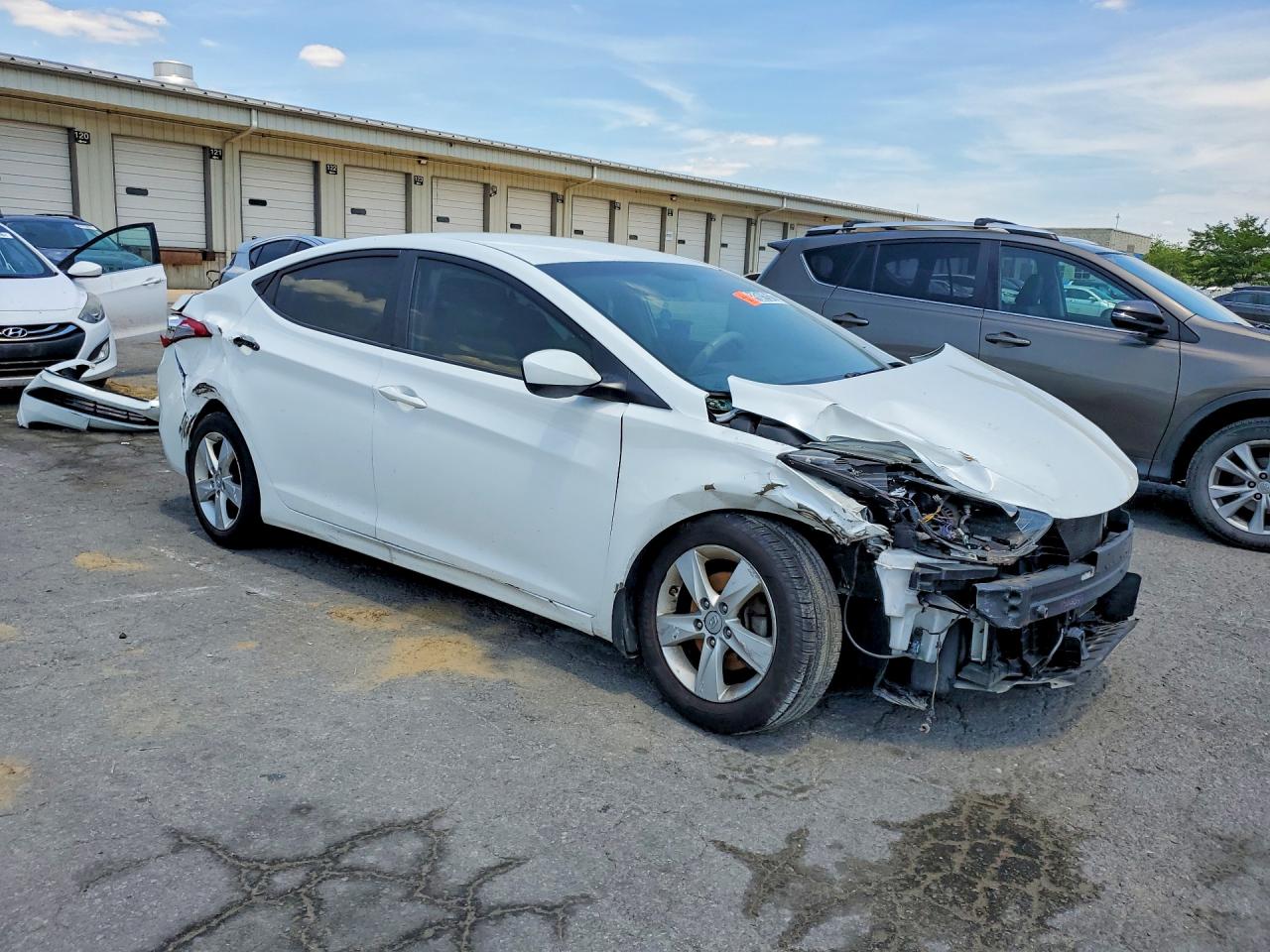 2013 Hyundai Elantra Белый vin: 5NPDH4AE5DH387388