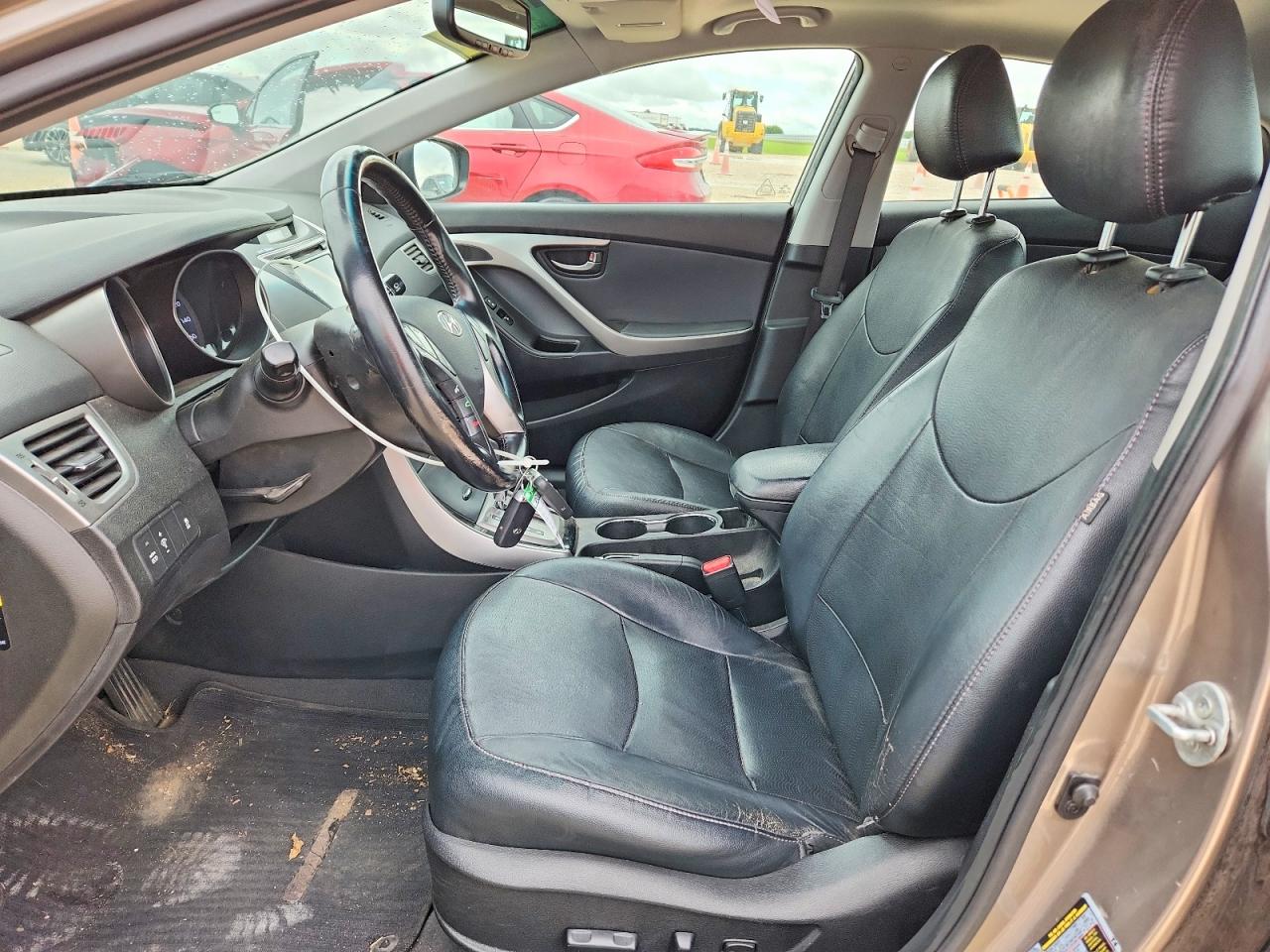 2013 Hyundai Elantra Limited Tan vin: 5NPDH4AE5DH397953