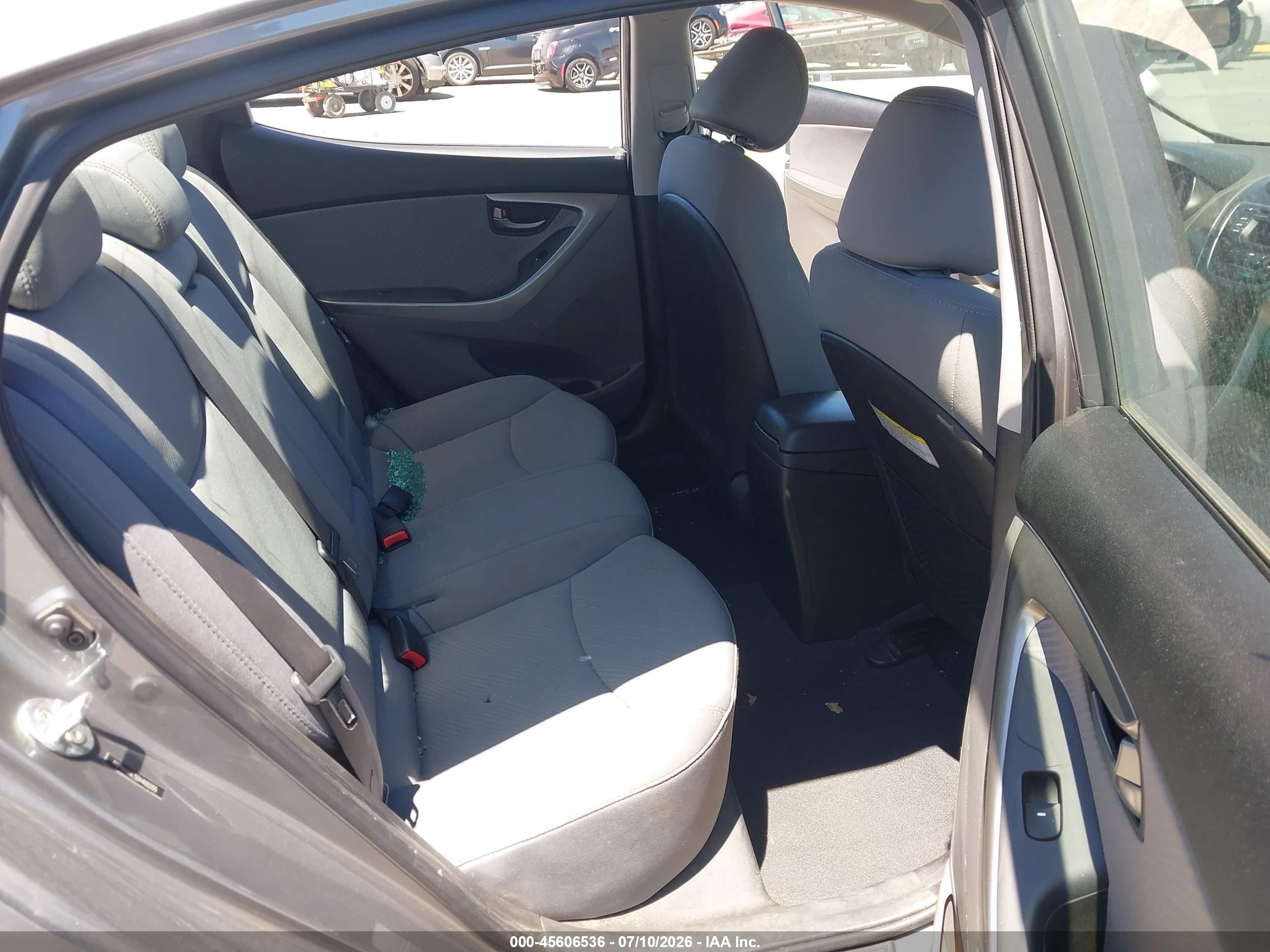 2013 Hyundai Elantra Gls Gray vin: 5NPDH4AE5DH400205