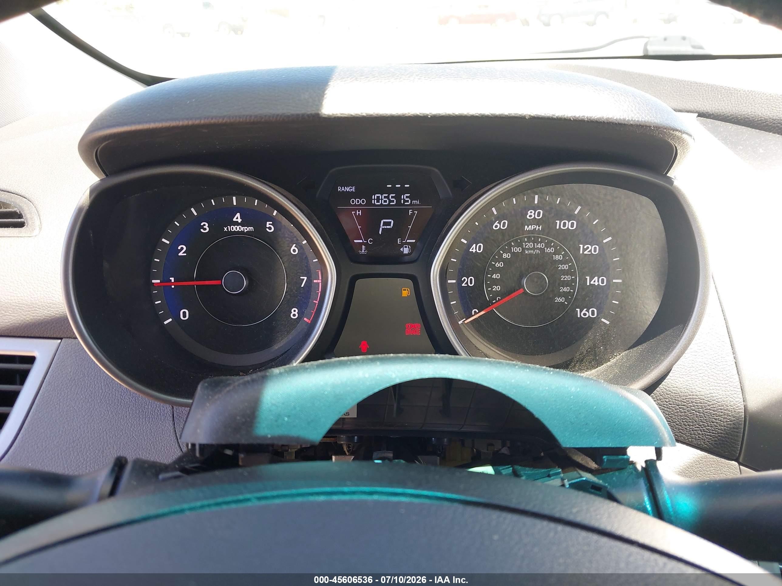 2013 Hyundai Elantra Gls Gray vin: 5NPDH4AE5DH400205