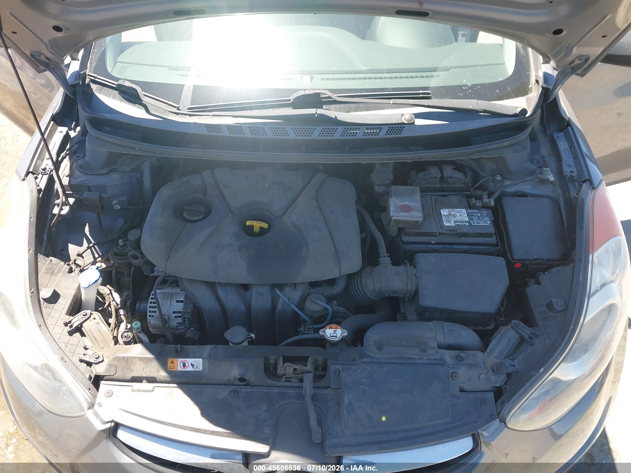 2013 Hyundai Elantra Gls Gray vin: 5NPDH4AE5DH400205