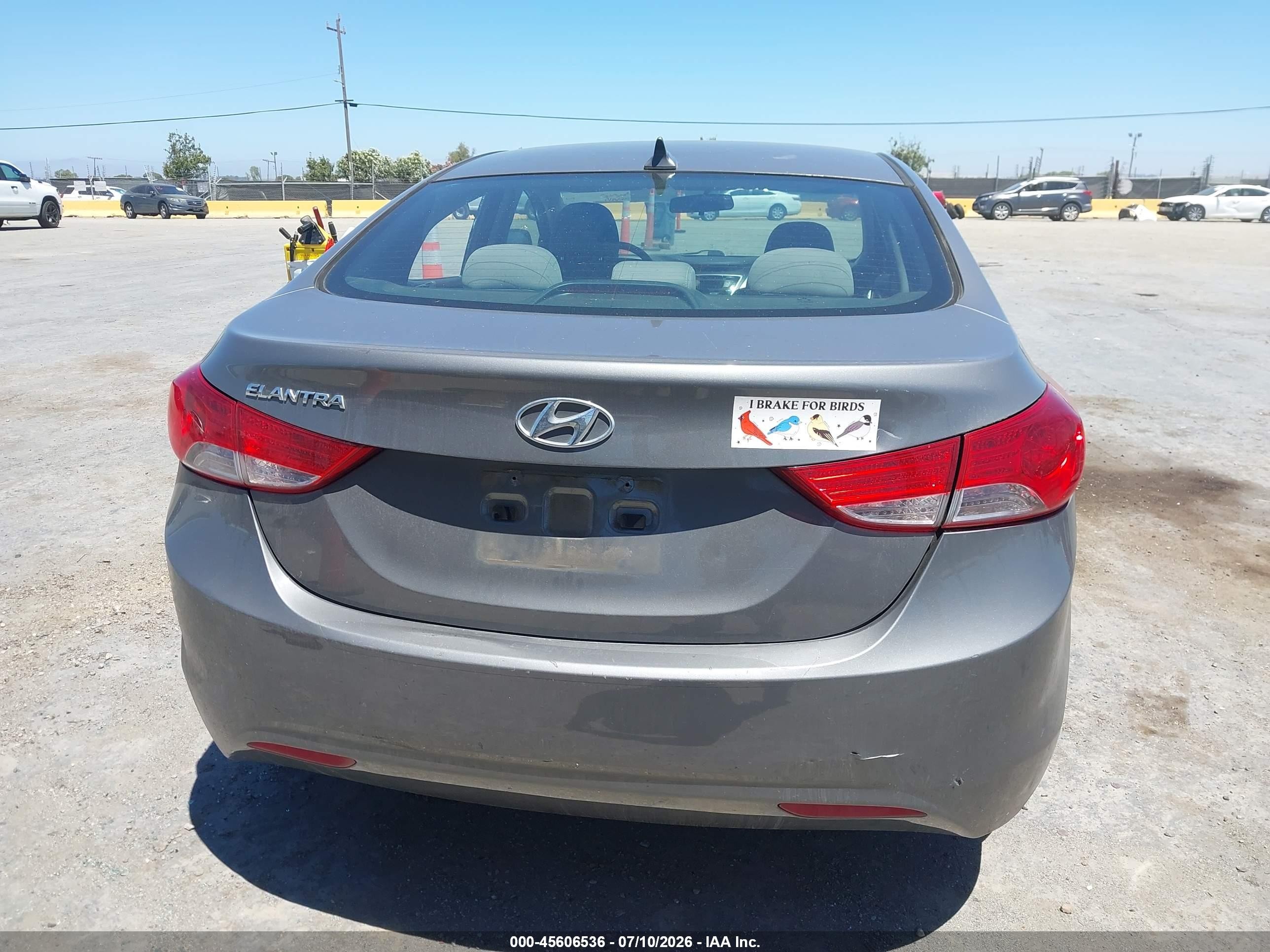 2013 Hyundai Elantra Gls Gray vin: 5NPDH4AE5DH400205