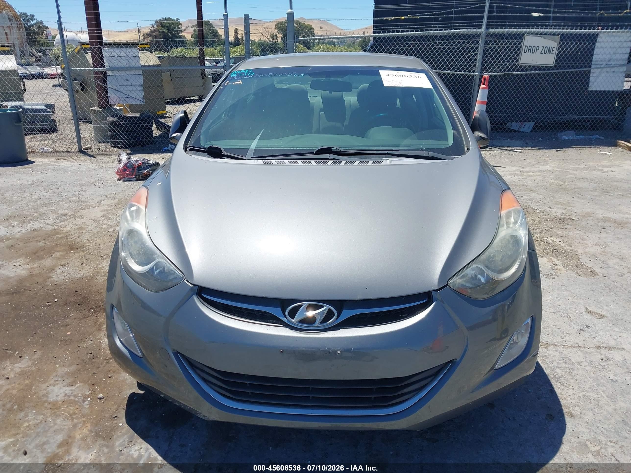 2013 Hyundai Elantra Gls Gray vin: 5NPDH4AE5DH400205