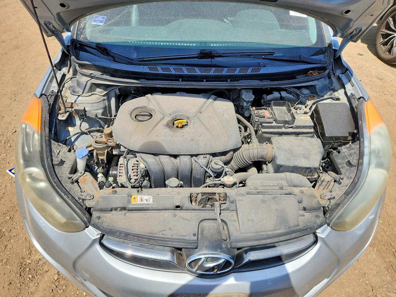 2013 Hyundai Elantra Limited Серебряный vin: 5NPDH4AE5DH400737