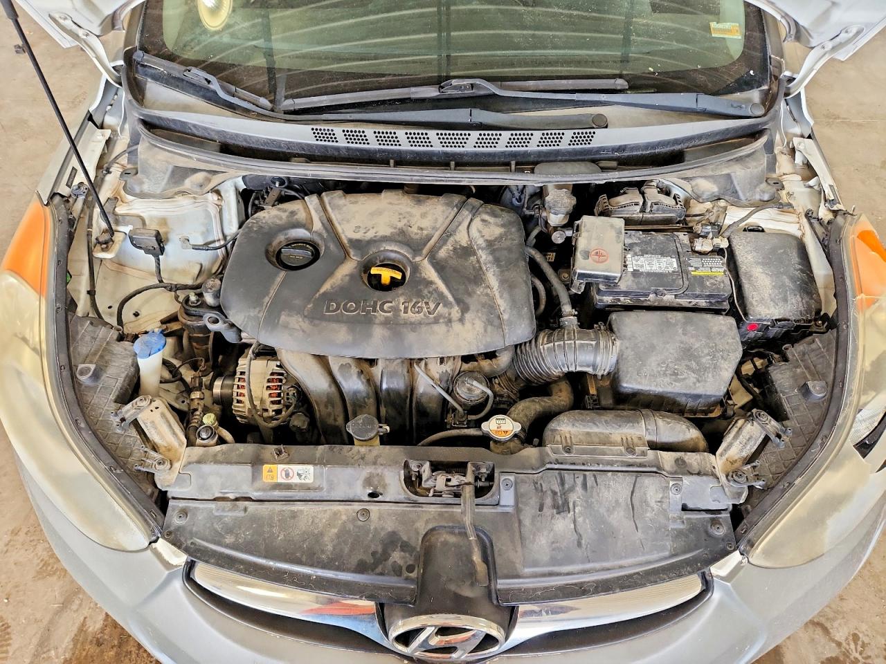 2013 Hyundai Elantra Gls Gray vin: 5NPDH4AE5DH406408