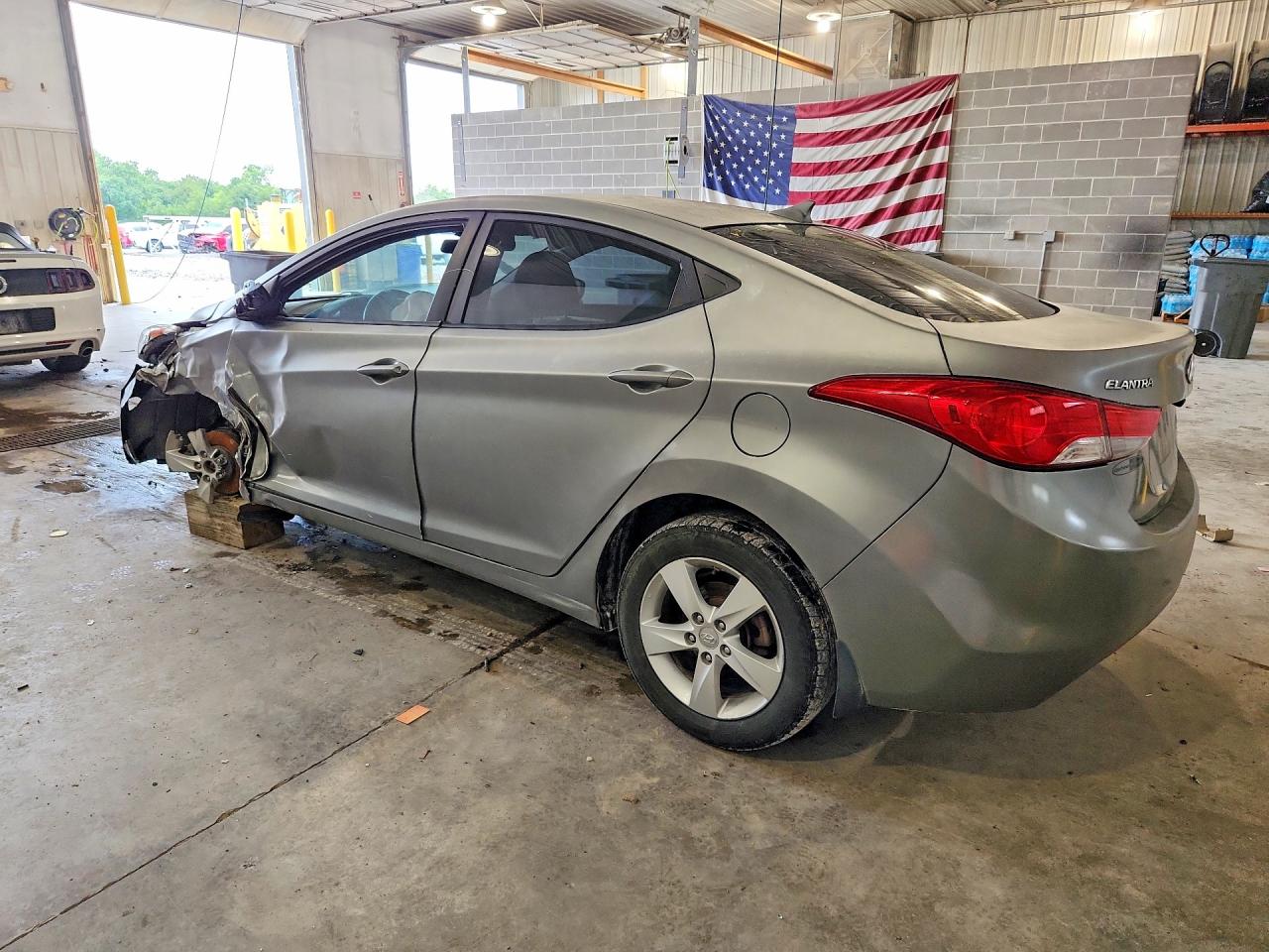 2013 Hyundai Elantra Gls Gray vin: 5NPDH4AE5DH406408