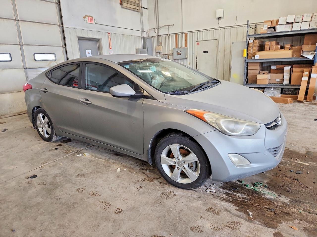 2013 Hyundai Elantra Gls Gray vin: 5NPDH4AE5DH406408