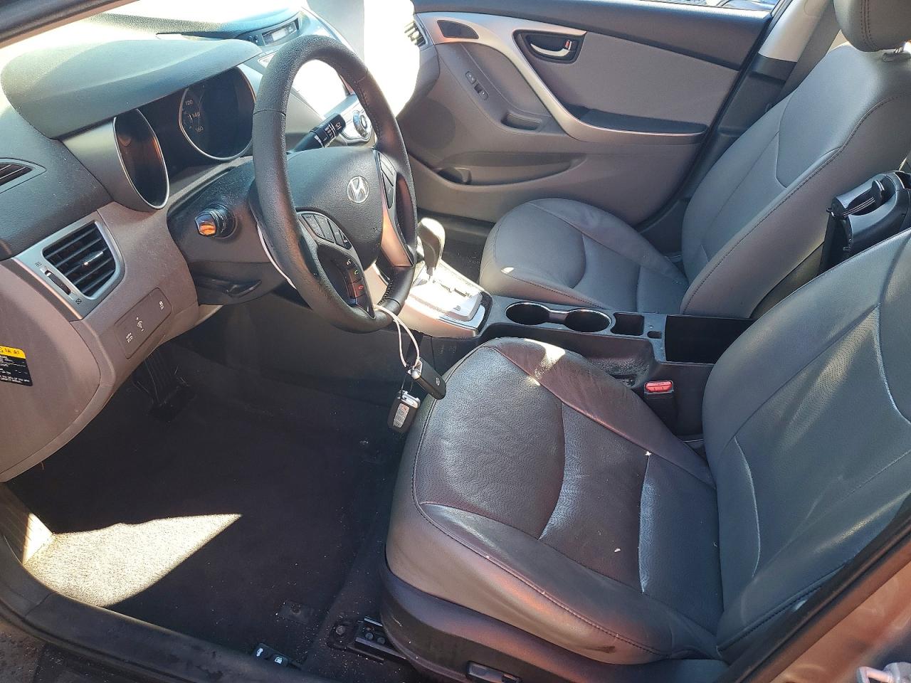 2013 Hyundai Elantra Limited Gray vin: 5NPDH4AE5DH411463