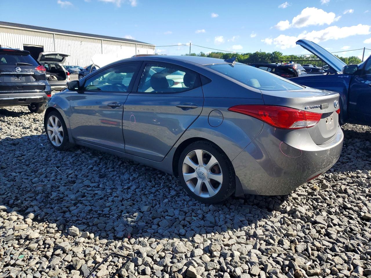 2013 Hyundai Elantra Limited Gray vin: 5NPDH4AE5DH411463