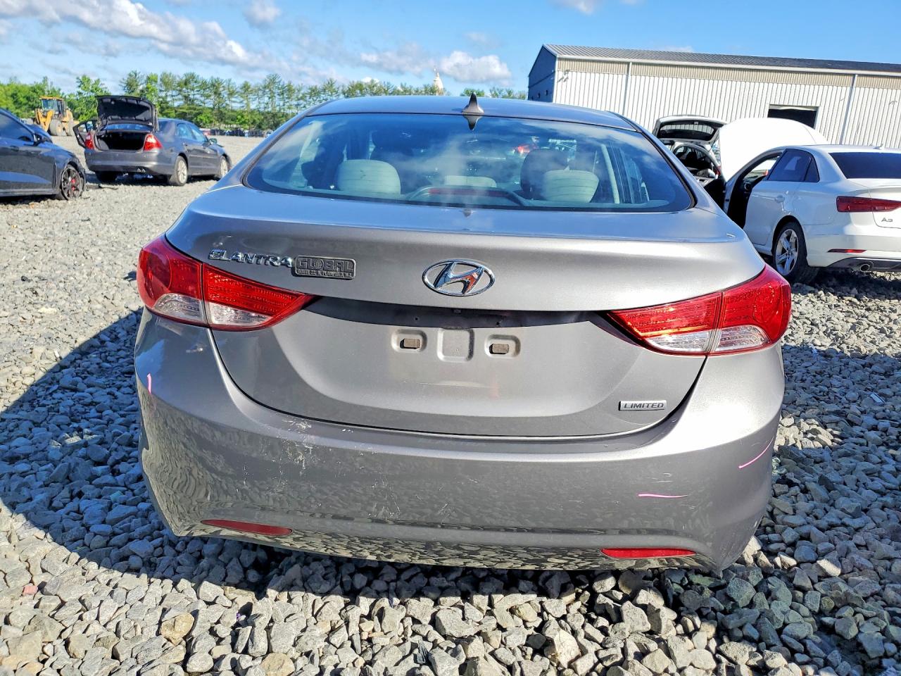 2013 Hyundai Elantra Limited Gray vin: 5NPDH4AE5DH411463