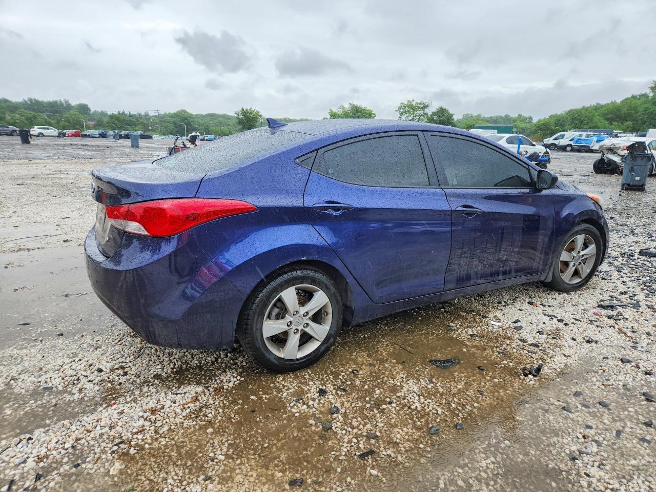 2013 Hyundai Elantra Gls Blue vin: 5NPDH4AE5DH415061