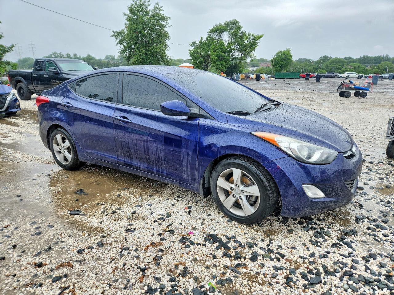 2013 Hyundai Elantra Gls Blue vin: 5NPDH4AE5DH415061