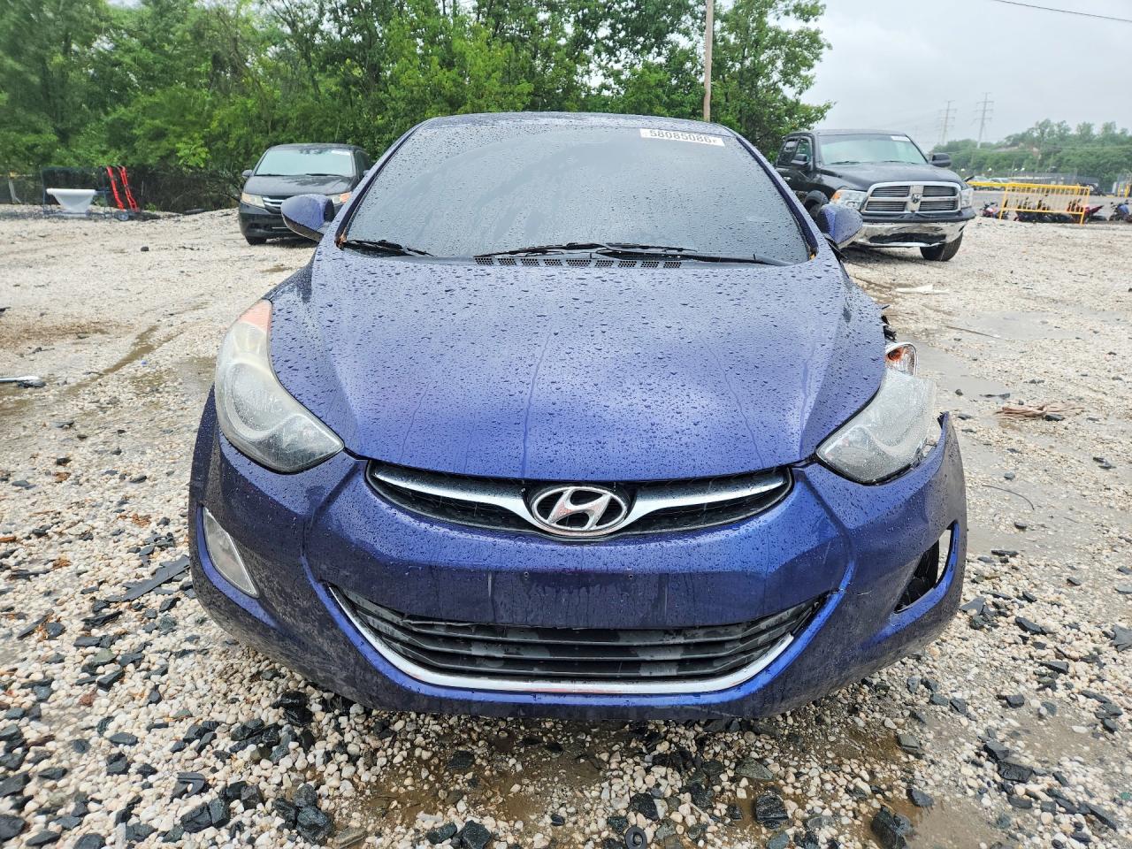 2013 Hyundai Elantra Gls Blue vin: 5NPDH4AE5DH415061