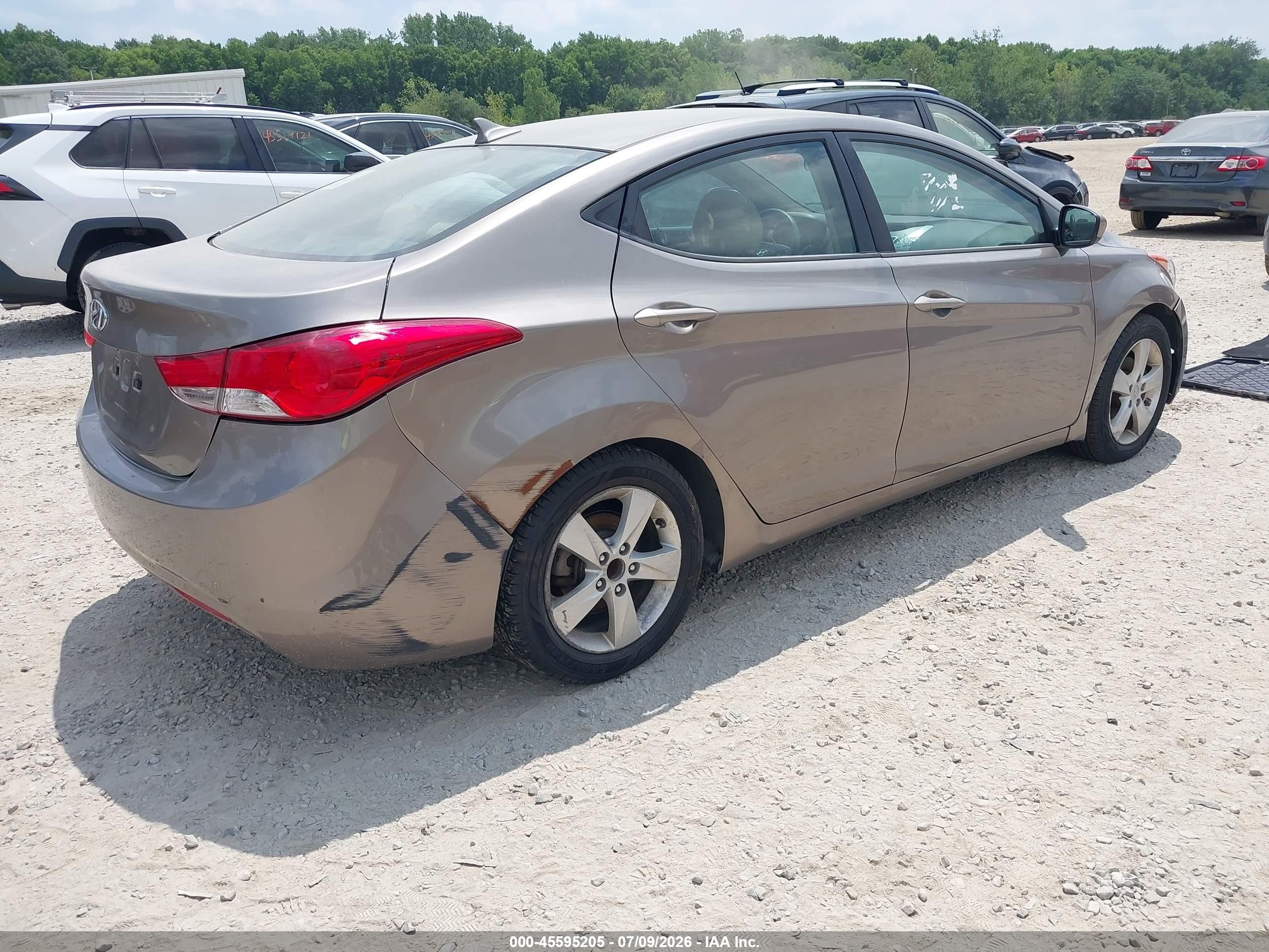 2013 Hyundai Elantra Gls Бирюзовый vin: 5NPDH4AE5DH417926