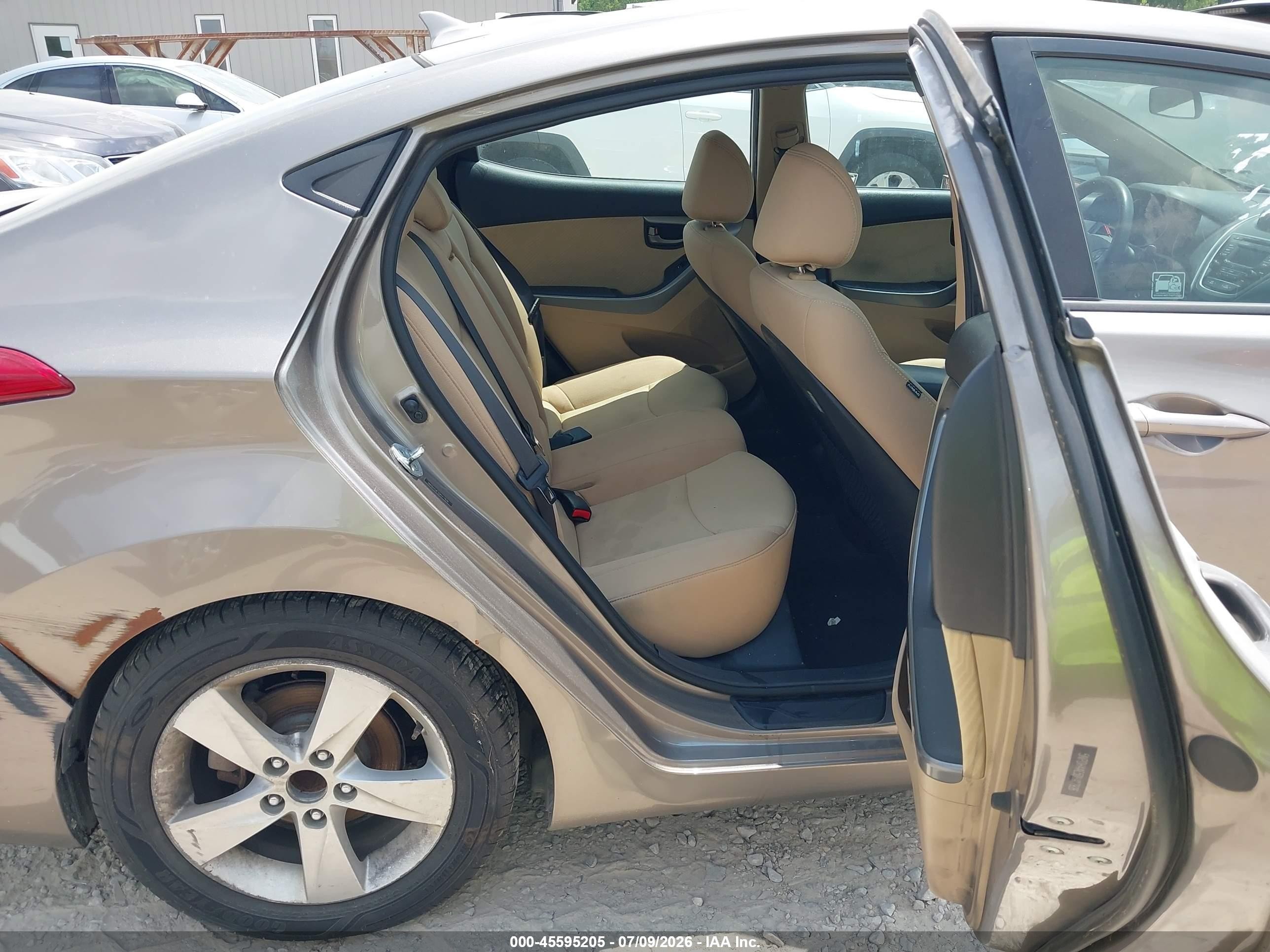 2013 Hyundai Elantra Gls Бирюзовый vin: 5NPDH4AE5DH417926