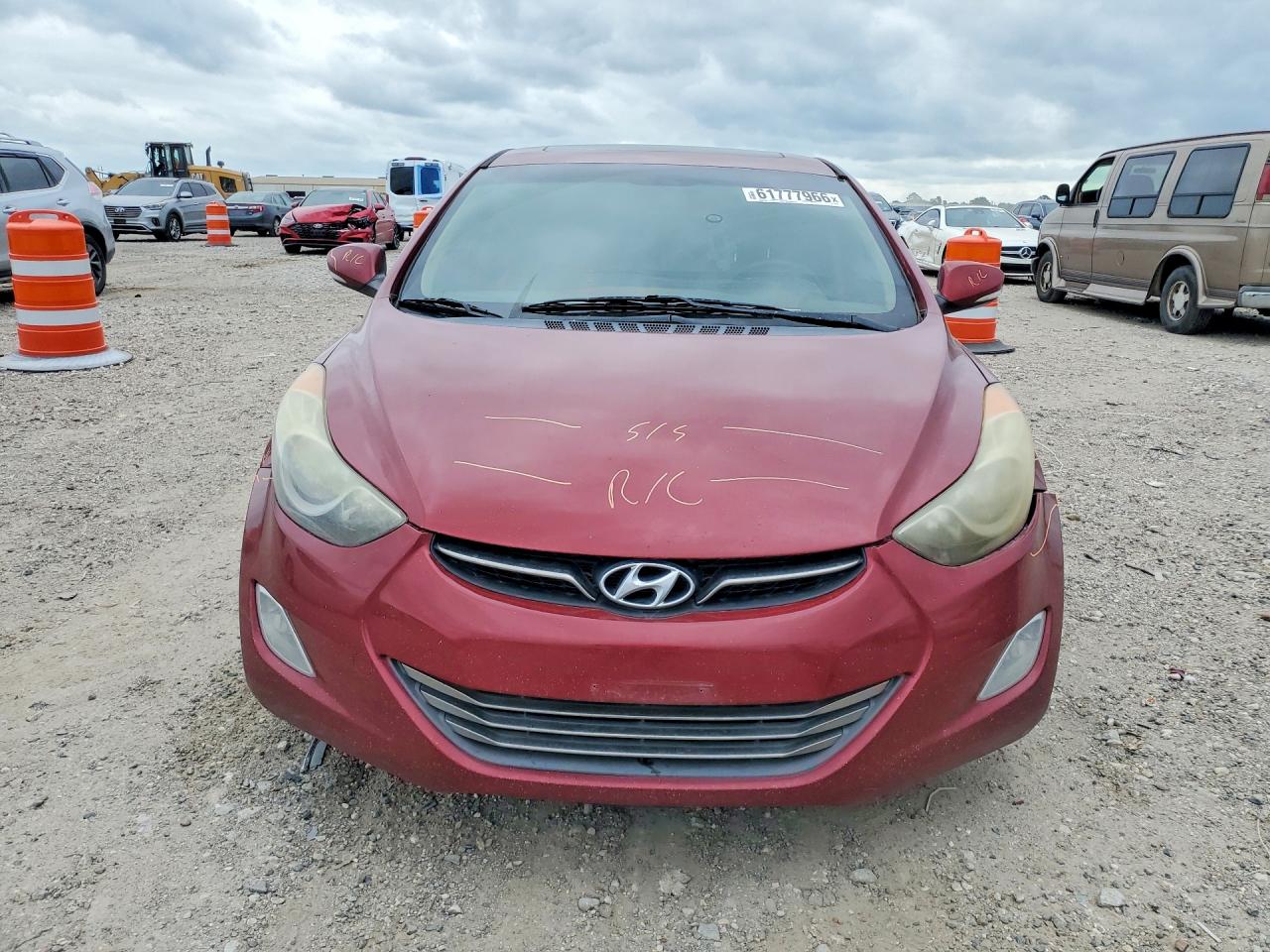 2013 Hyundai Elantra Limited Red vin: 5NPDH4AE5DH419420