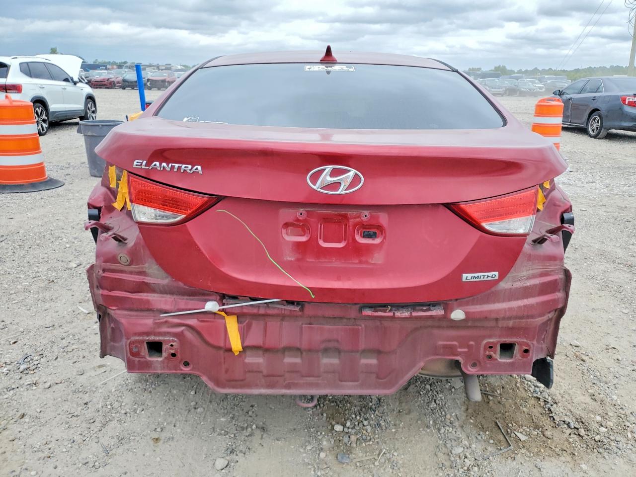 2013 Hyundai Elantra Limited Red vin: 5NPDH4AE5DH419420