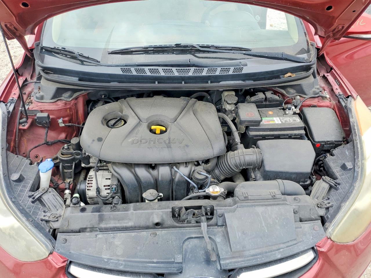 2013 Hyundai Elantra Limited Red vin: 5NPDH4AE5DH419420
