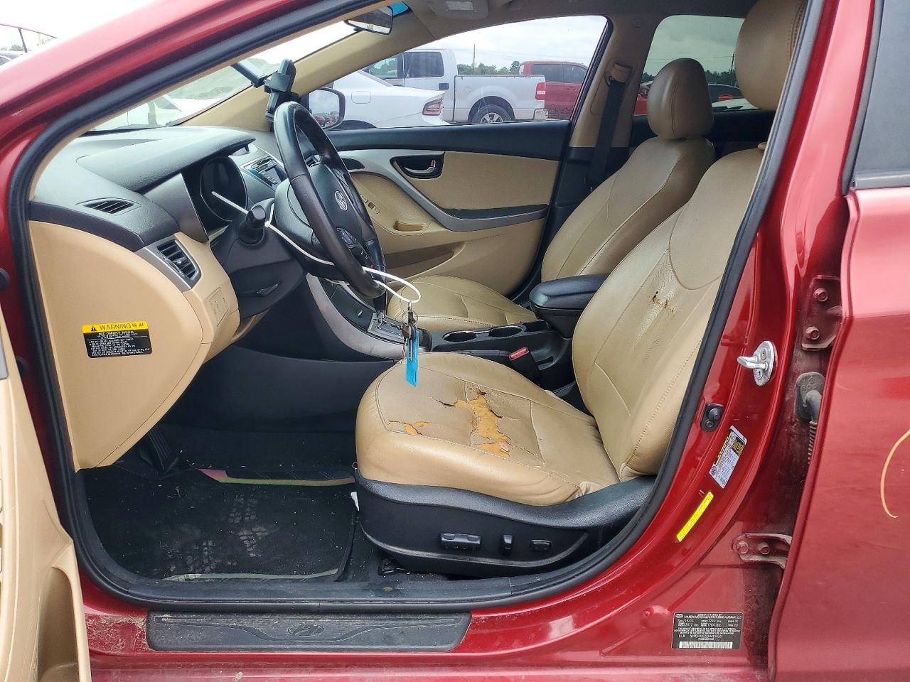 2013 Hyundai Elantra Limited Red vin: 5NPDH4AE5DH419420