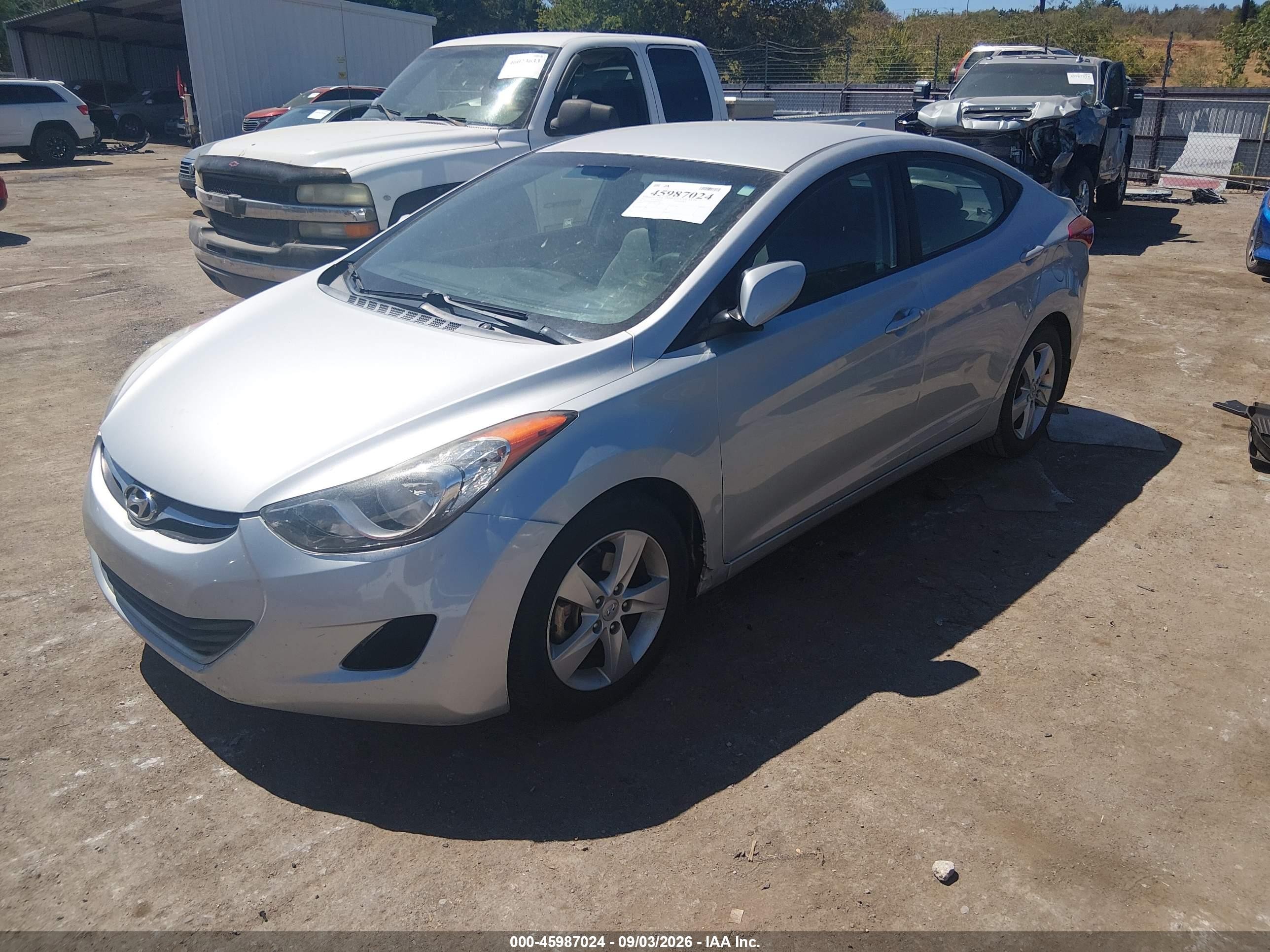 2013 Hyundai Elantra Gls Silver vin: 5NPDH4AE5DH421281