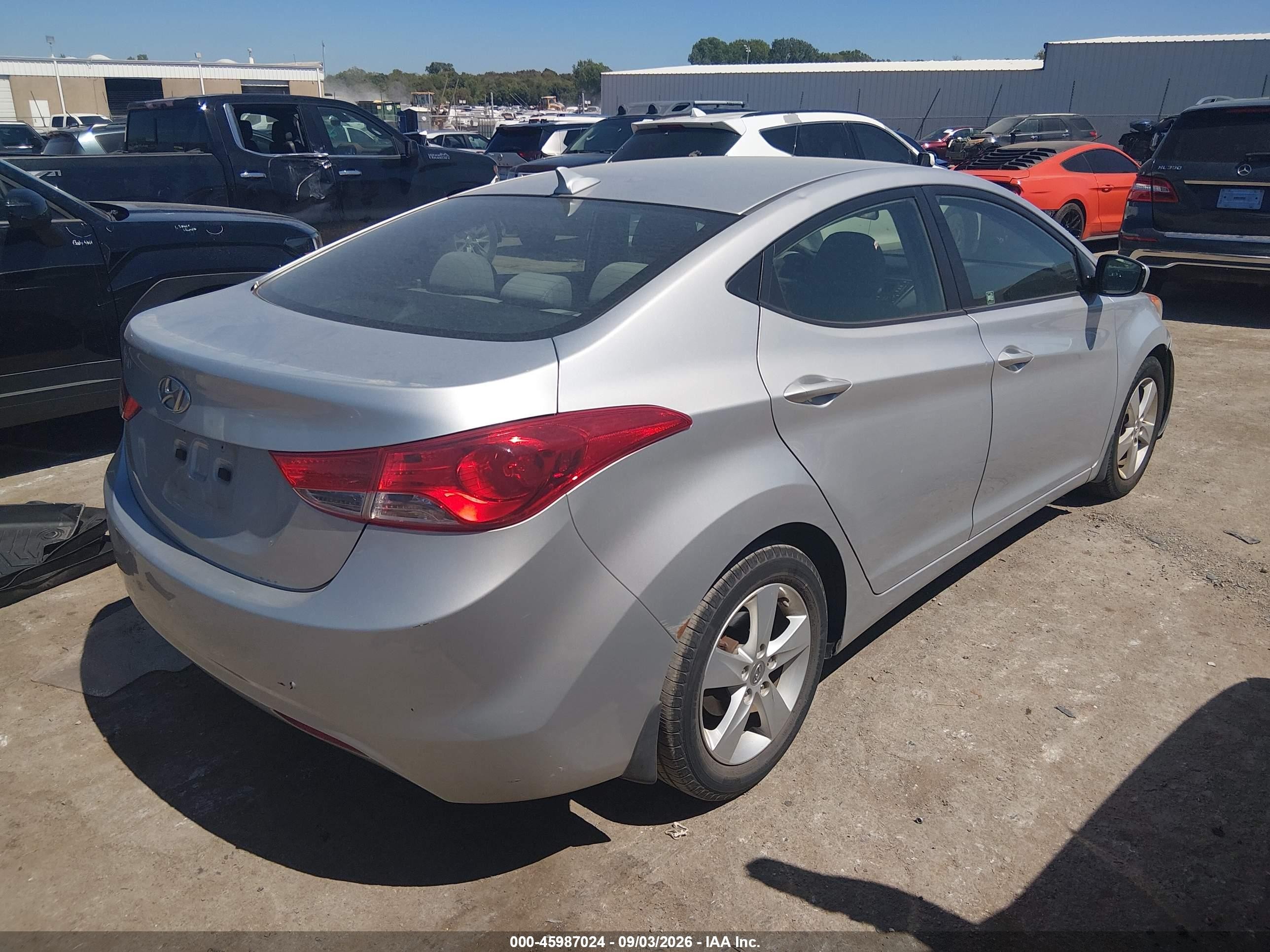 2013 Hyundai Elantra Gls Silver vin: 5NPDH4AE5DH421281